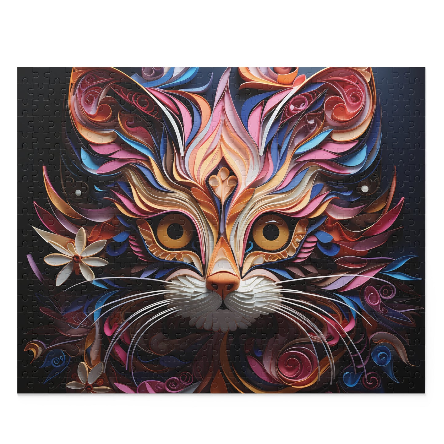 Personalised/Non-Personalised Puzzle, Cat (120, 252, 500-Piece)