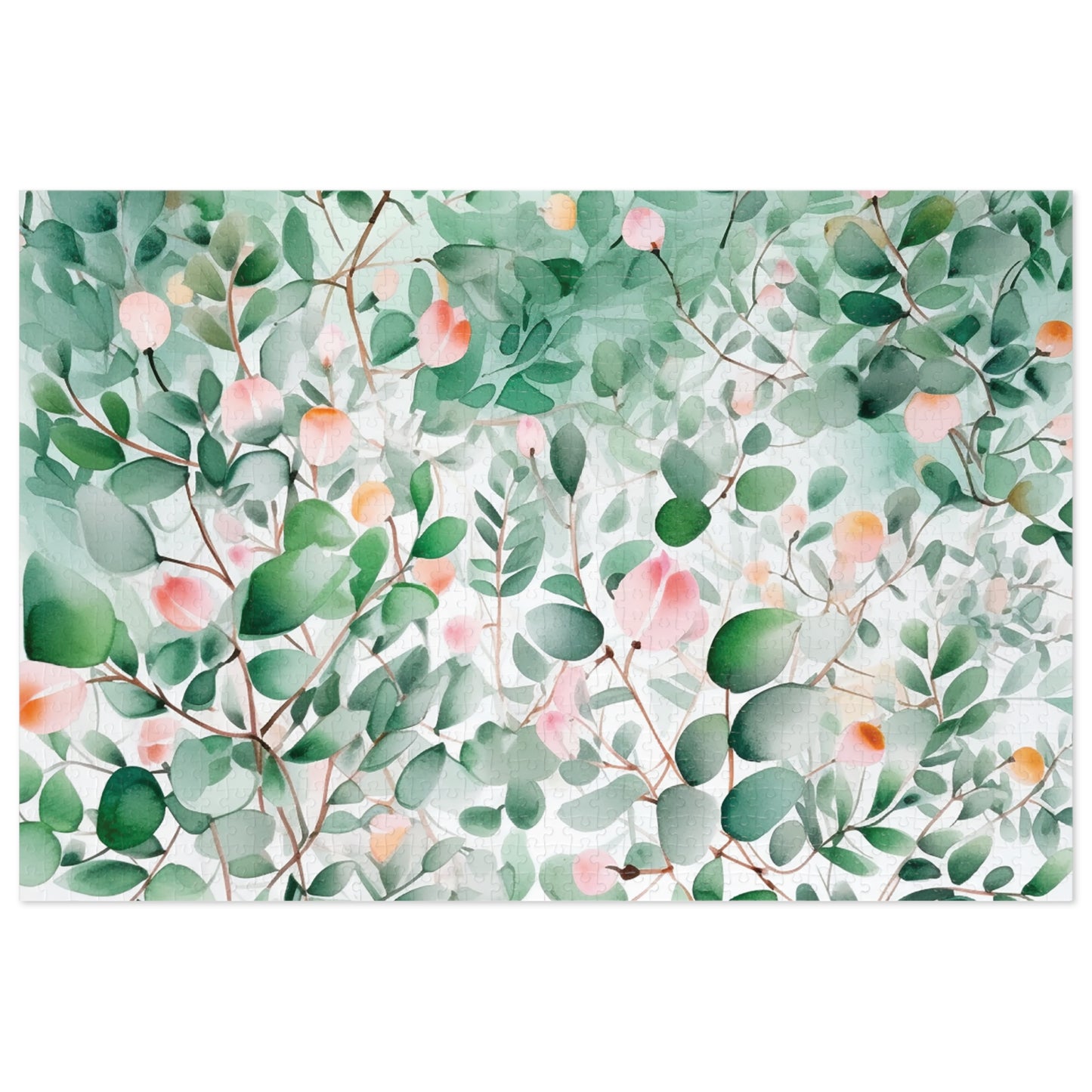 Jigsaw Puzzle, Eucalyptus Leaves, Personalised/Non-Personalised (30, 110, 252, 500,1000-Piece)