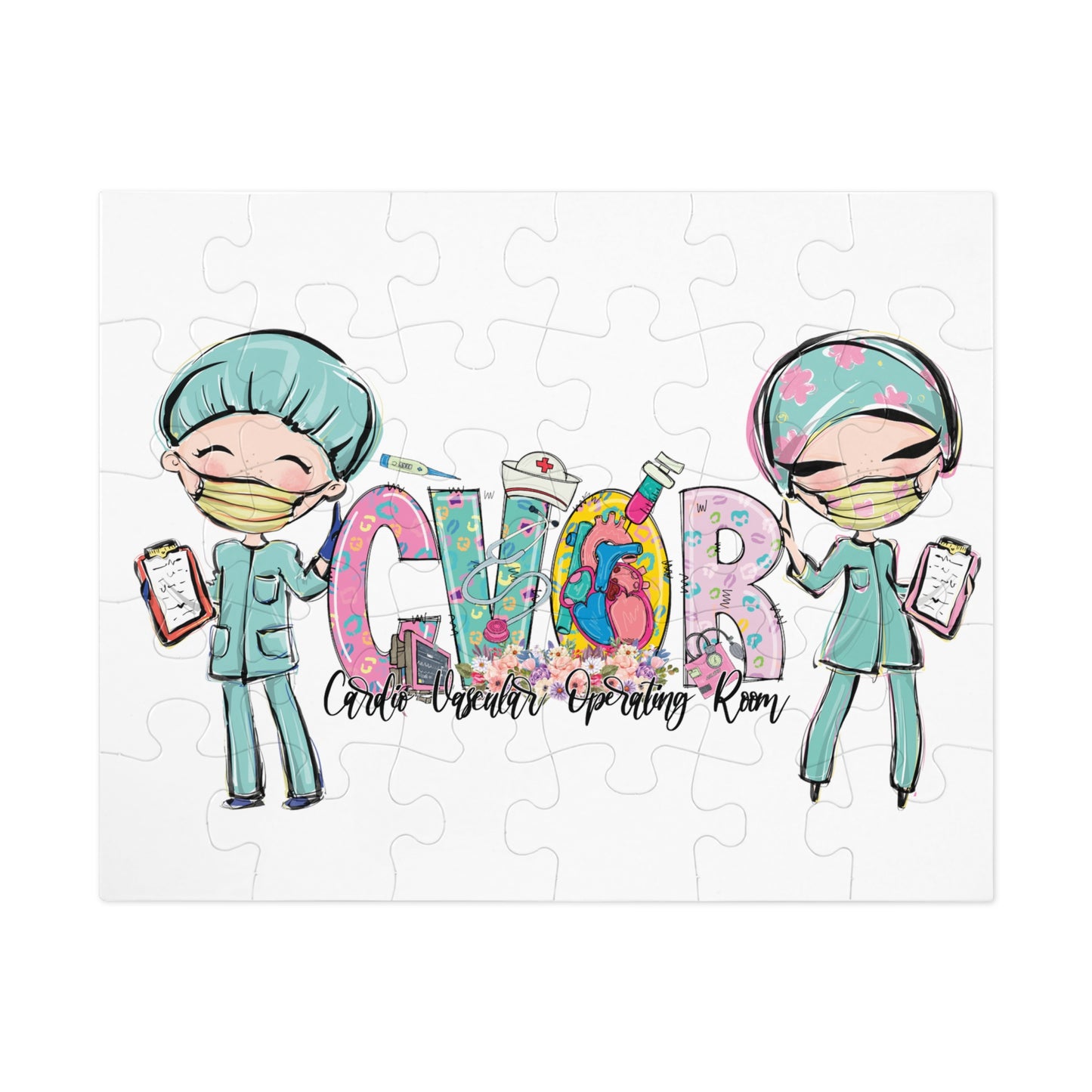 Puzzle, Nurse, CVOR, Personalised/Non-Personalised (30, 110, 252, 500,1000-Piece) awd-620