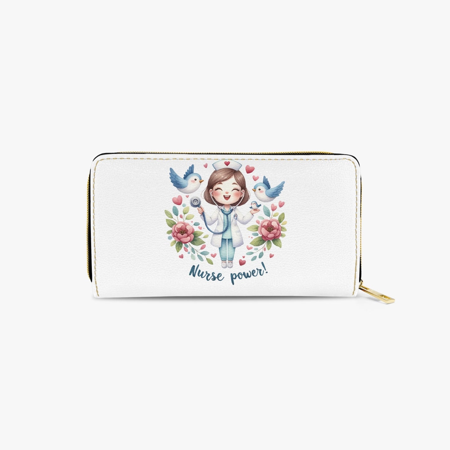 Long Type Zipper Purse - Nurse