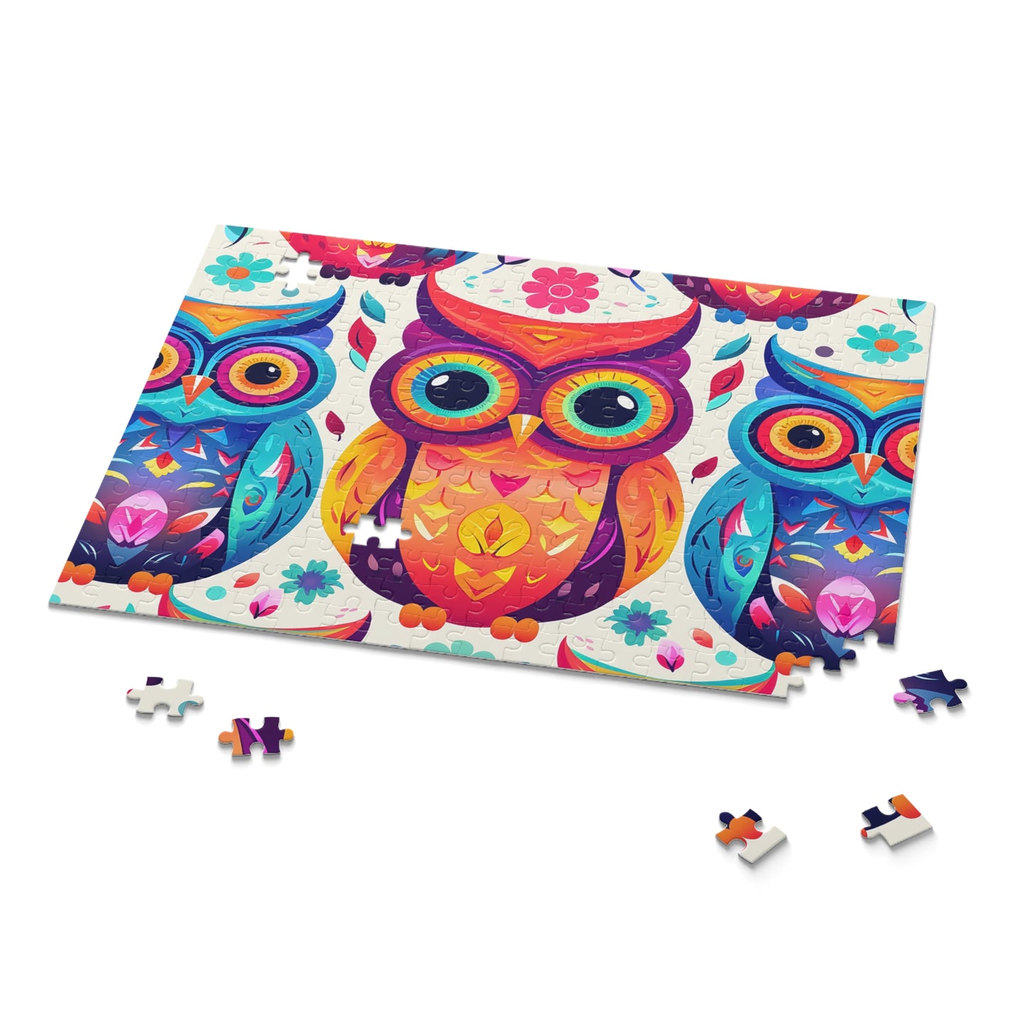 Personalised/Non-Personalised Puzzle, Owl (120, 252, 500-Piece)