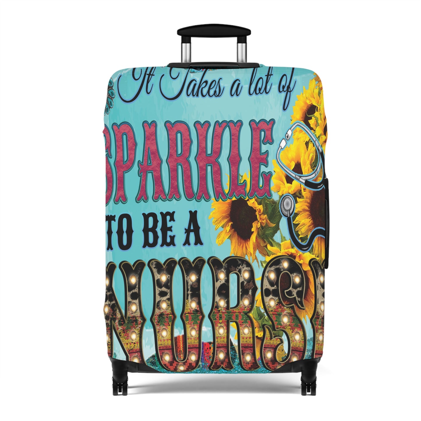 Luggage Cover, It takes a lot of sparkle to be a Nurse, awd-037