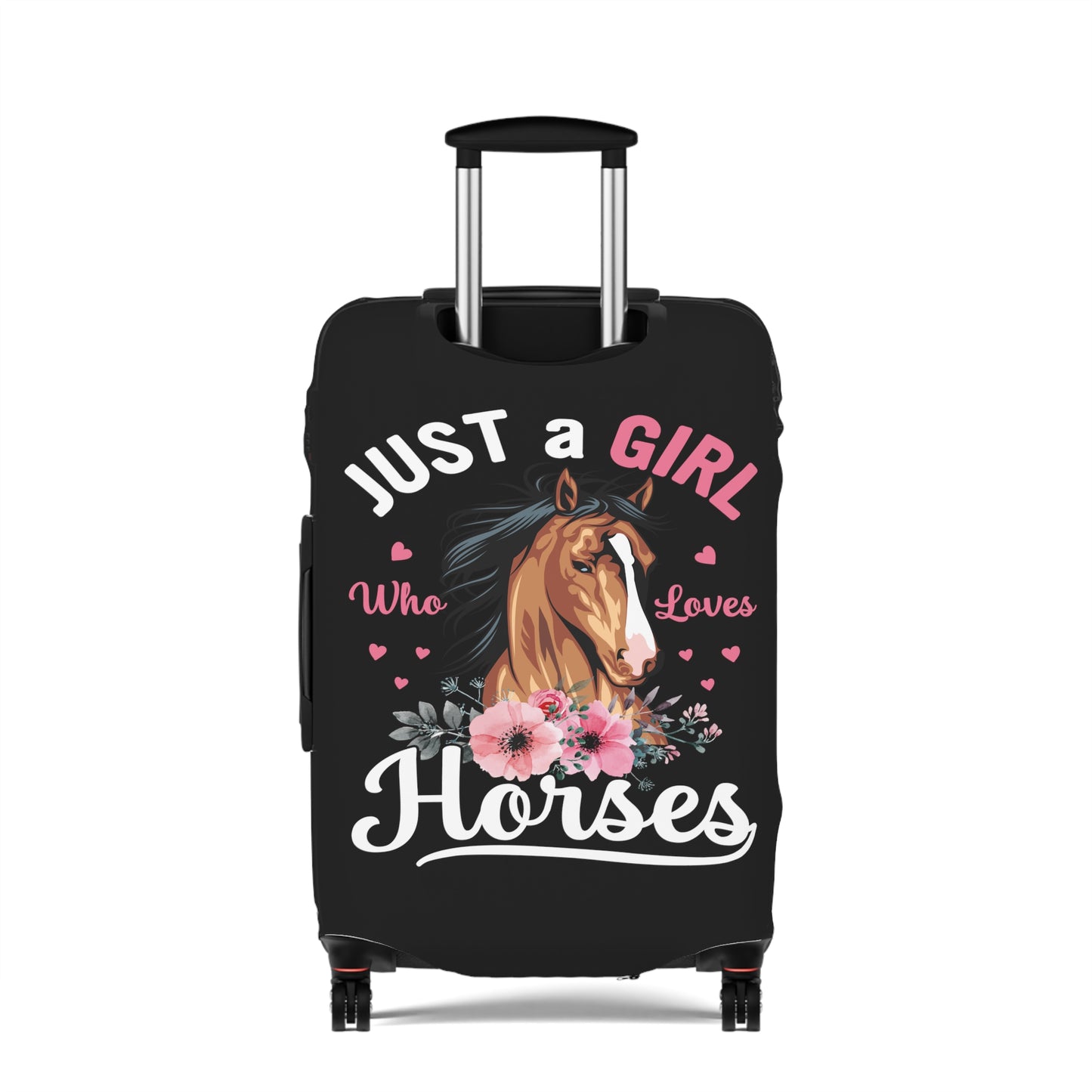 Luggage Cover, Just a Girl who Loves Horses, awd-4035