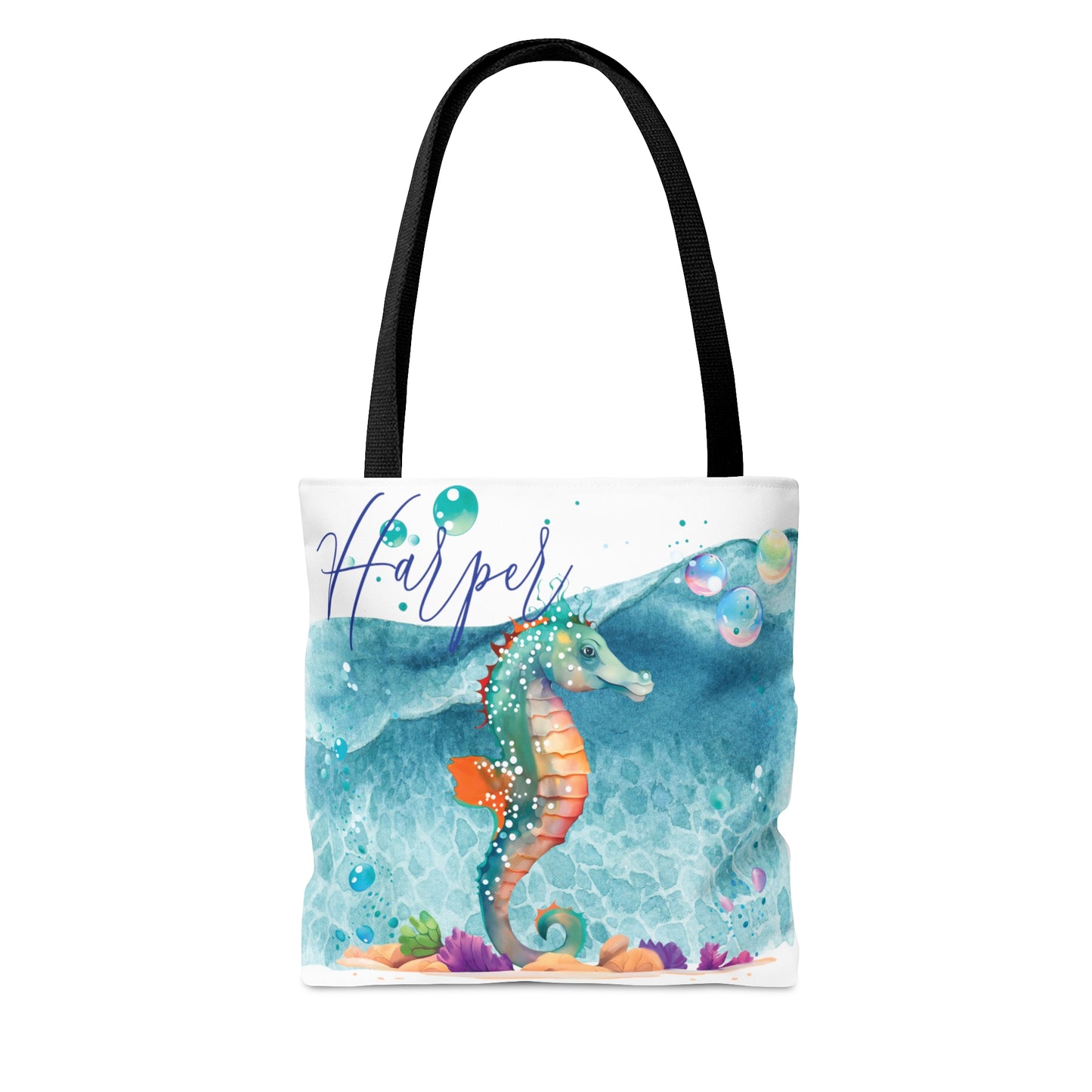 Personalised Tote Bag, Seahorse bag, Beach Tote Bag, Personalised/Non-Personalised