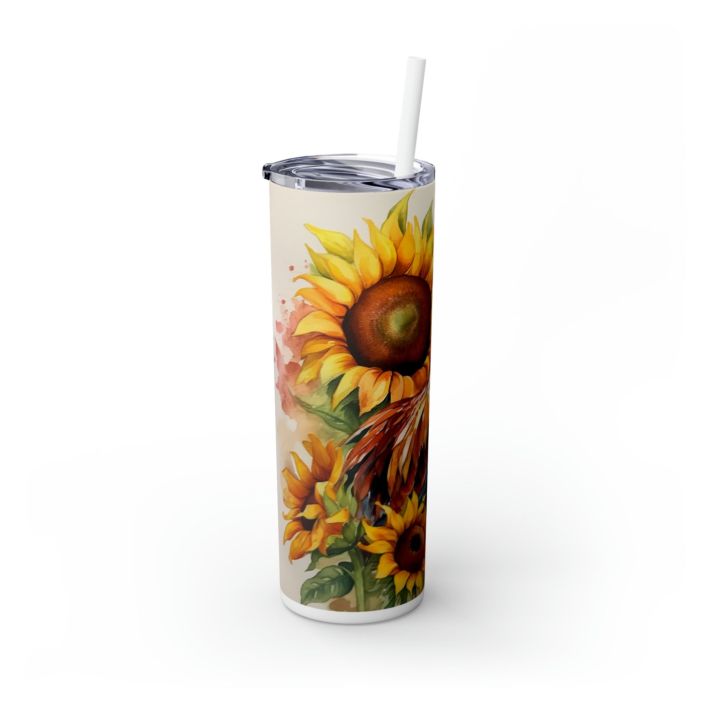 Skinny Tumbler with Straw, 20oz, Rooster