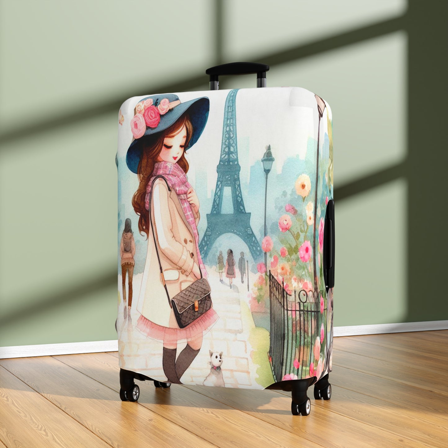 Luggage Cover, Just a Girl Who loves Travelling, awd-2108