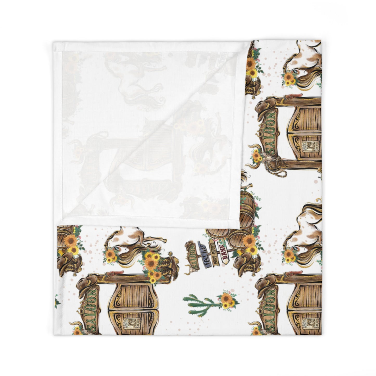 Baby Swaddle Blanket, Cowboy Howdy Partners, Baby Swaddle, Baby Shower gift