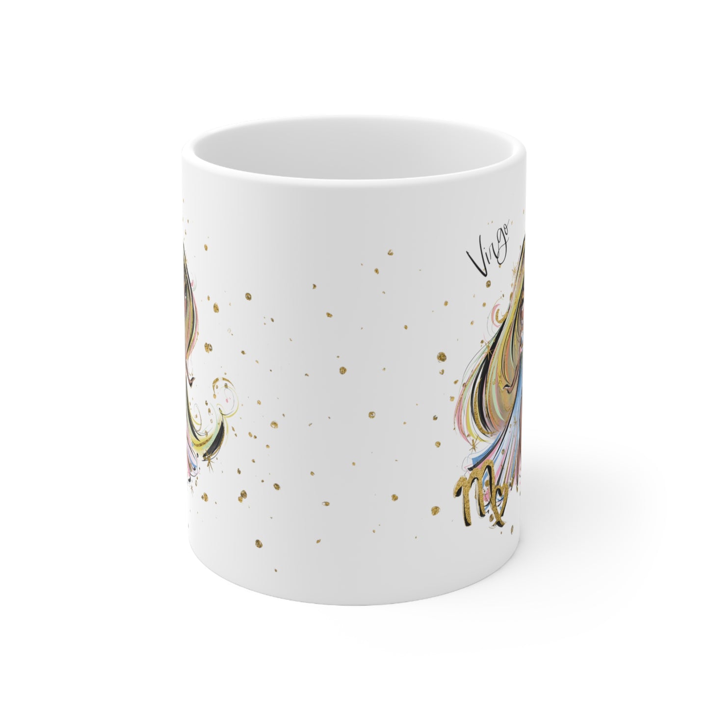 Personalised/Non Personalised Zodiac Sign, Virgo, Ceramic Mug 11oz