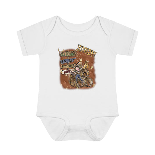 Infant Baby Rib Bodysuit, Howdy Cowgirl baby Bodysuit