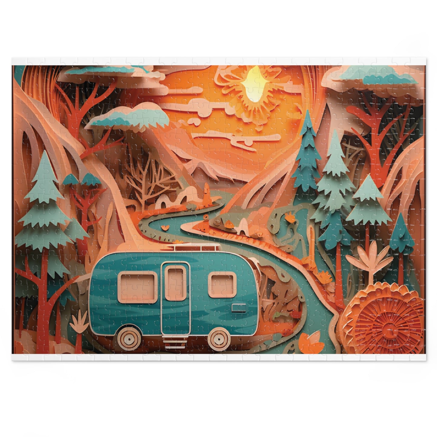 Puzzle, Caravan, Personalised/Non-Personalised (30, 110, 252, 500,1000-Piece) awd-pt-561