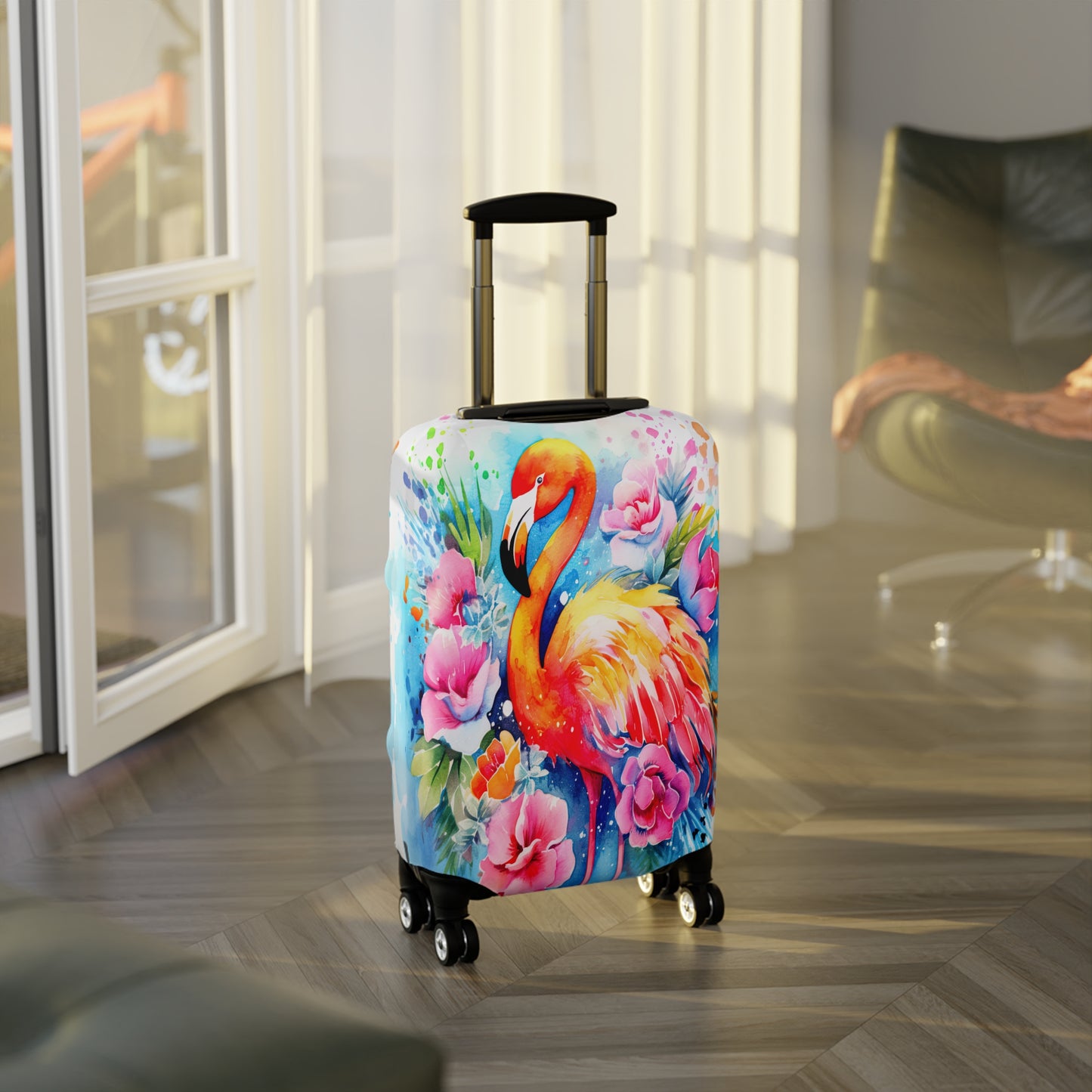 Luggage Cover, Flamingo, awd-242