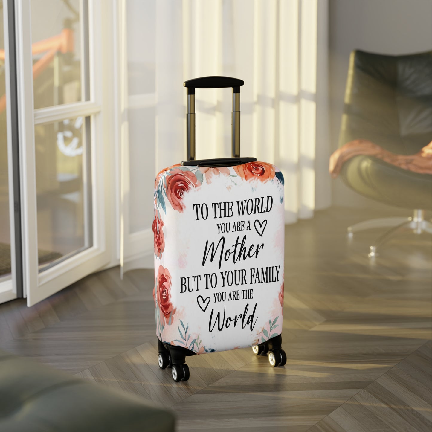 Luggage Cover, To the world you are a Mother but to your family you are the World, awd-535