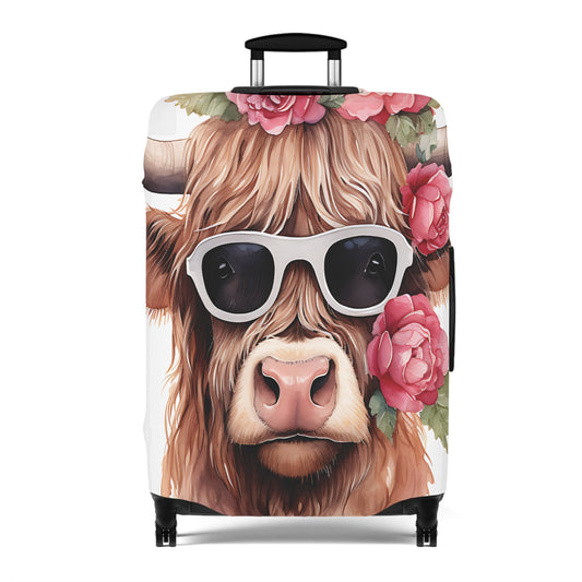 Luggage Cover, Highland Cow, awd-015