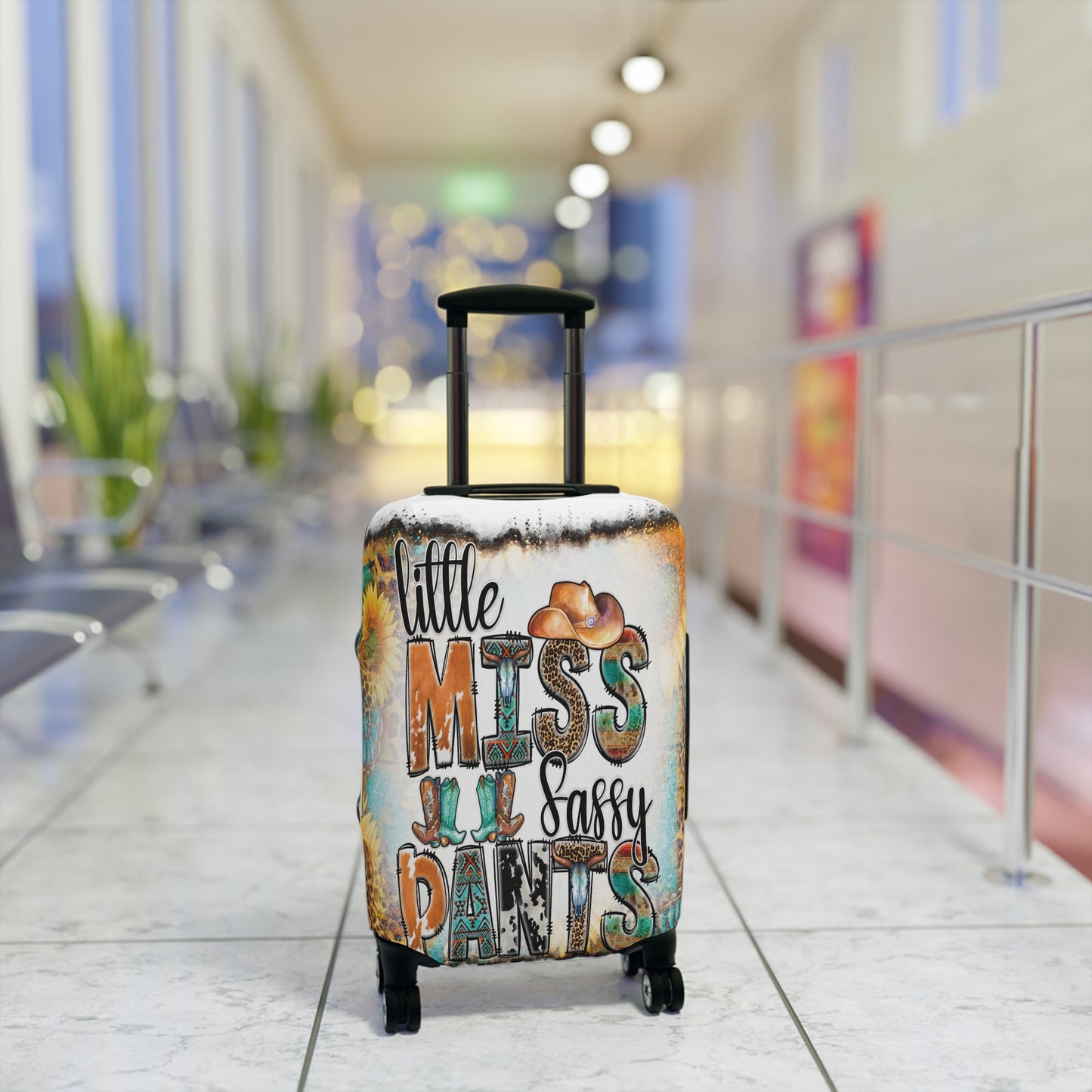 Luggage Cover, Country and Western, Little Miss Sassy Pants, awd-1013