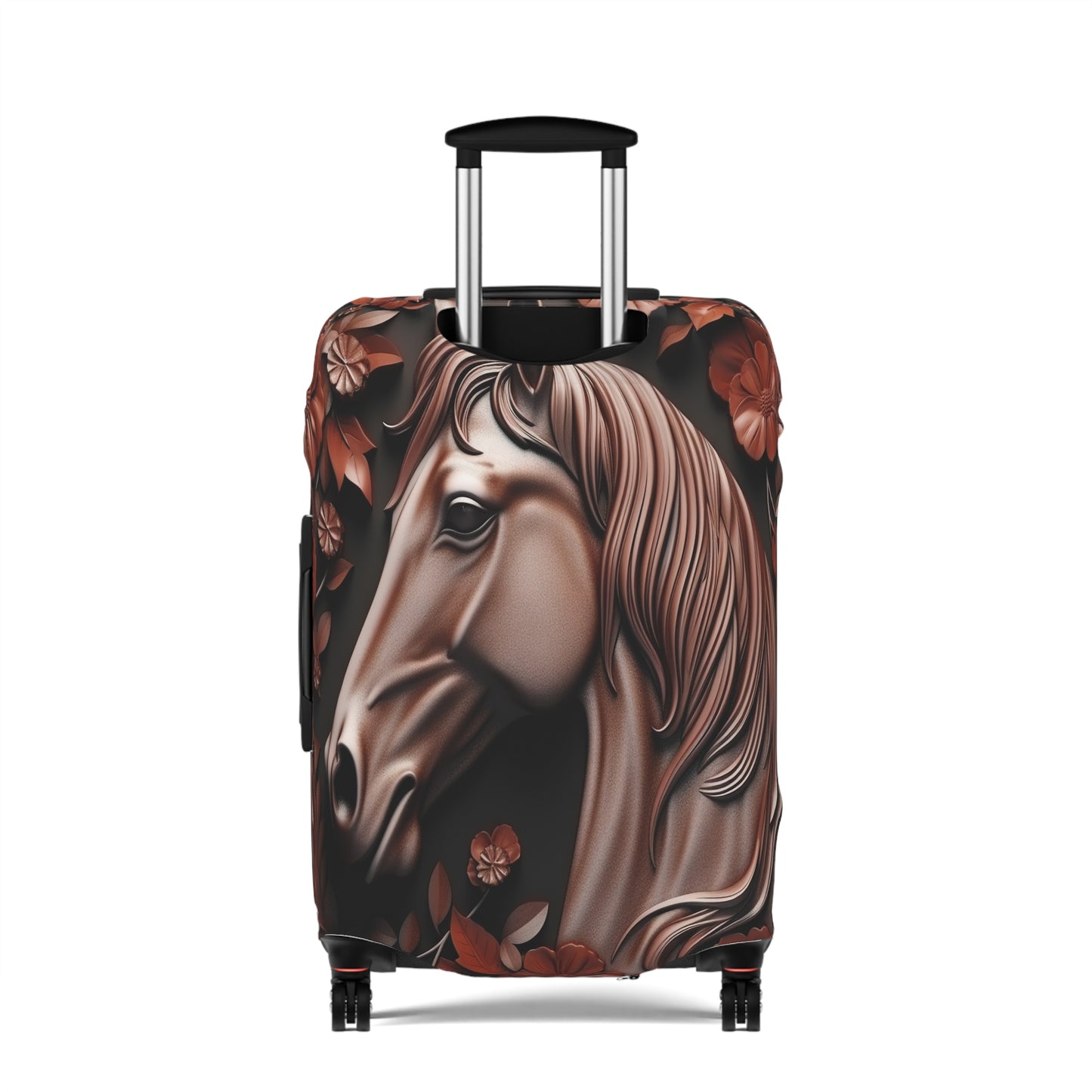 Luggage Cover, Horse, 3D with Flowers, awd-1800