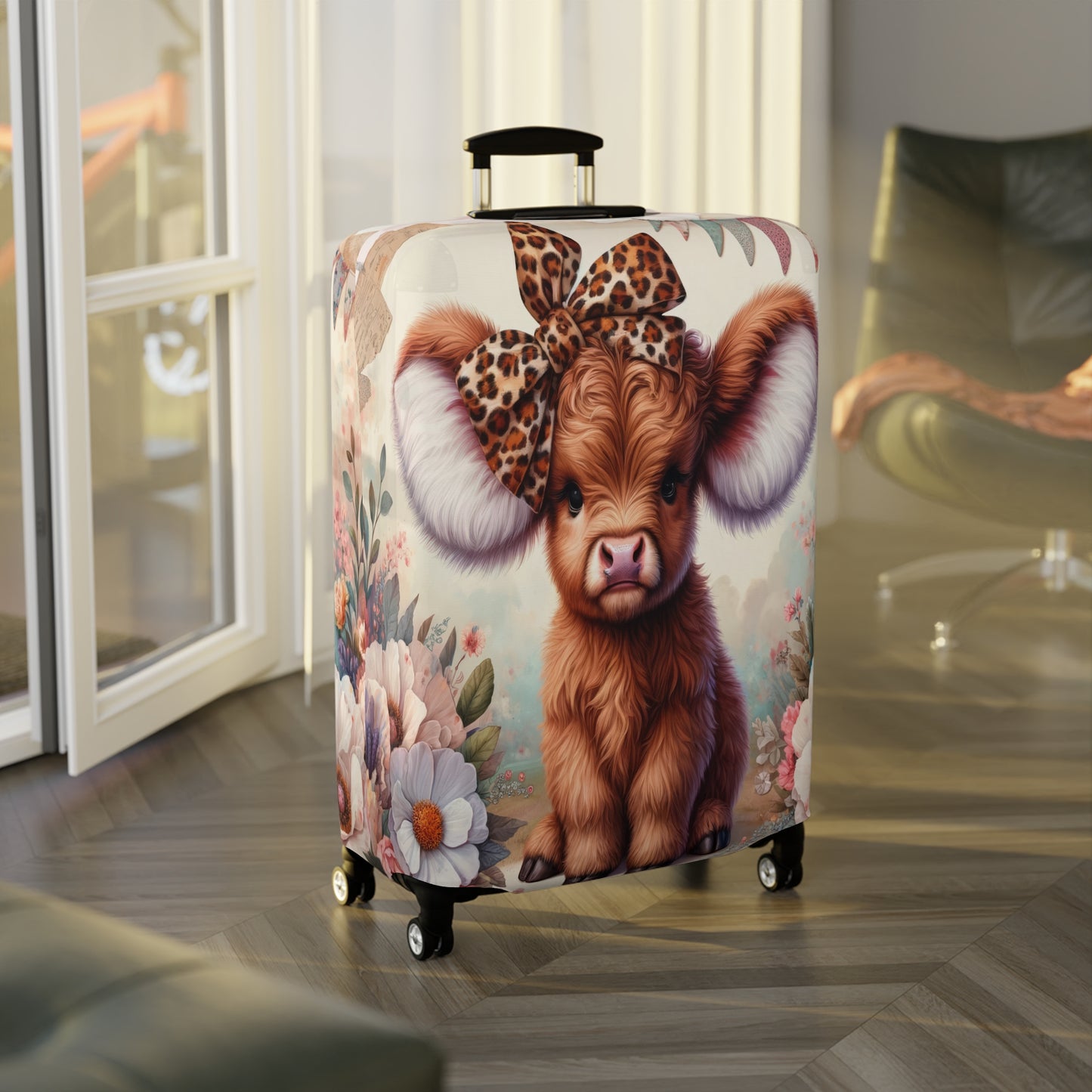 Luggage Cover, Highland Cow, awd-5016