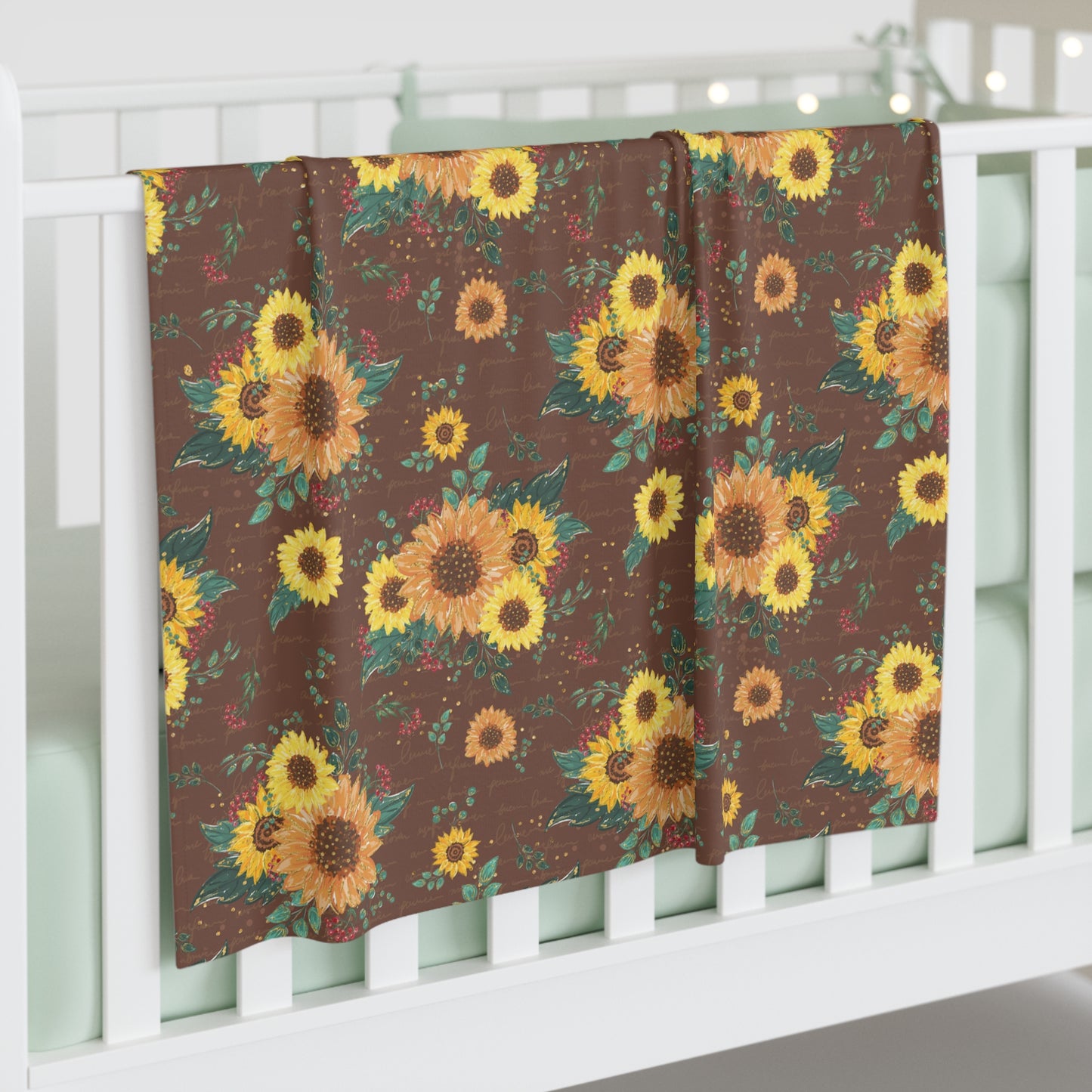 Baby Swaddle Blanket, Sunflowers, Baby Swaddle, Baby Shower gift