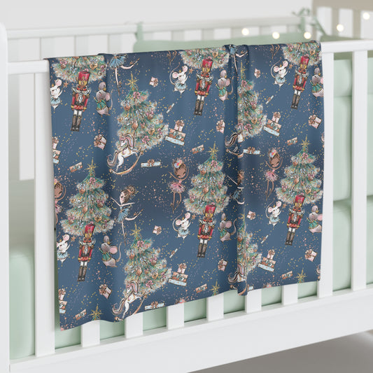 Baby Swaddle Blanket, Christmas Magical Christmas Nutcracker Design, Baby Swaddle, Baby Shower gift