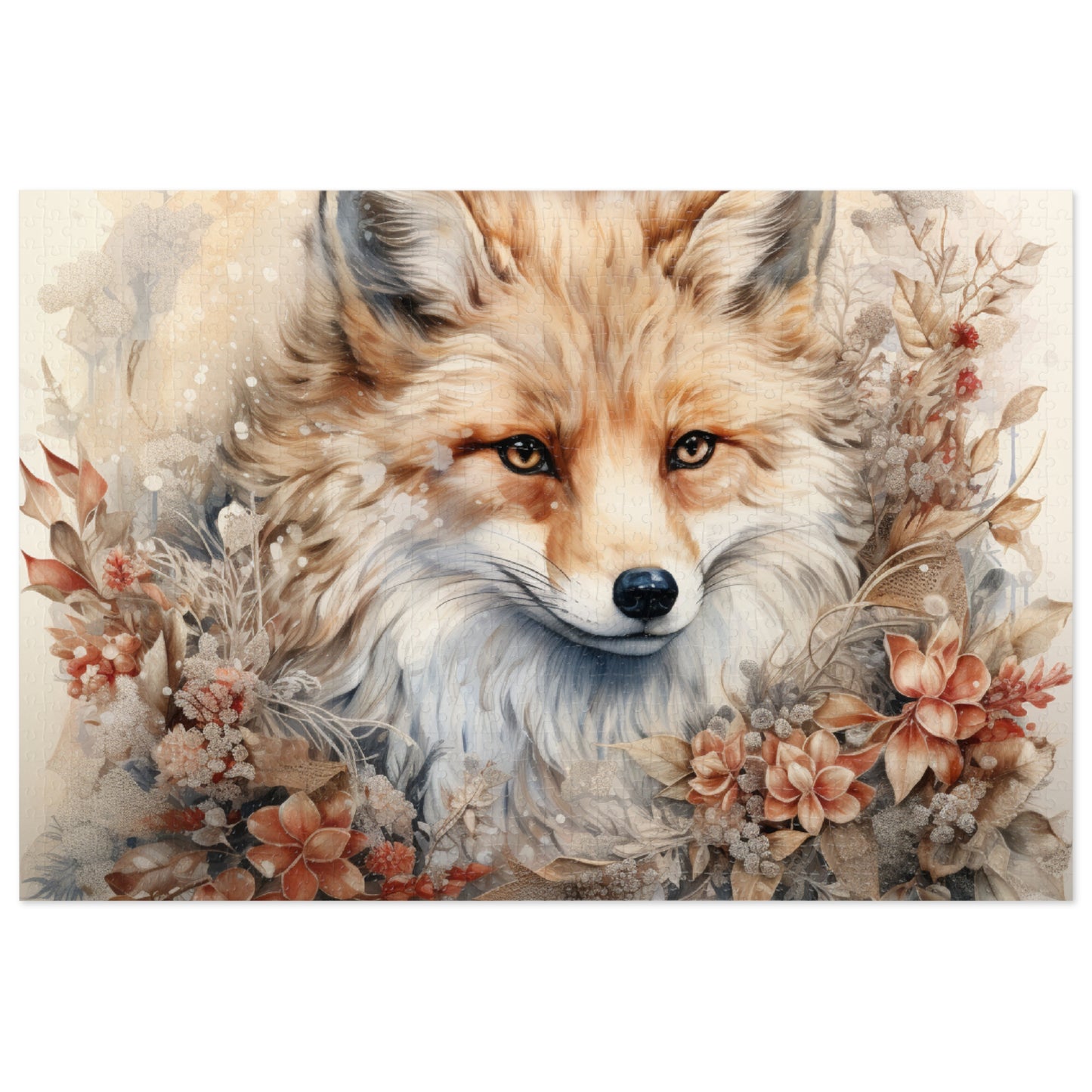 Jigsaw Puzzle, Fox, Personalised/Non-Personalised (30, 110, 252, 500,1000-Piece)