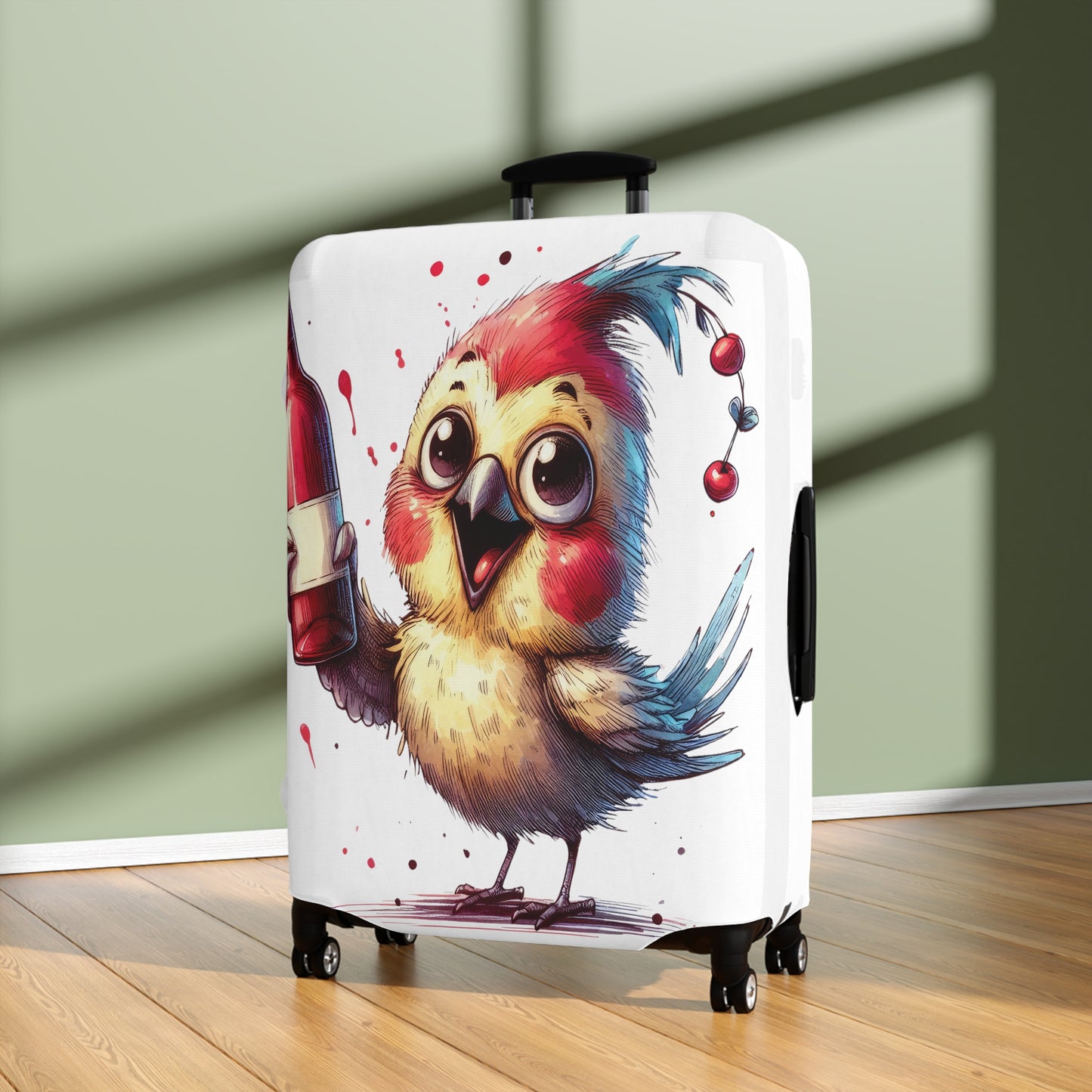 Luggage Cover, Cute Bird, awd-1638