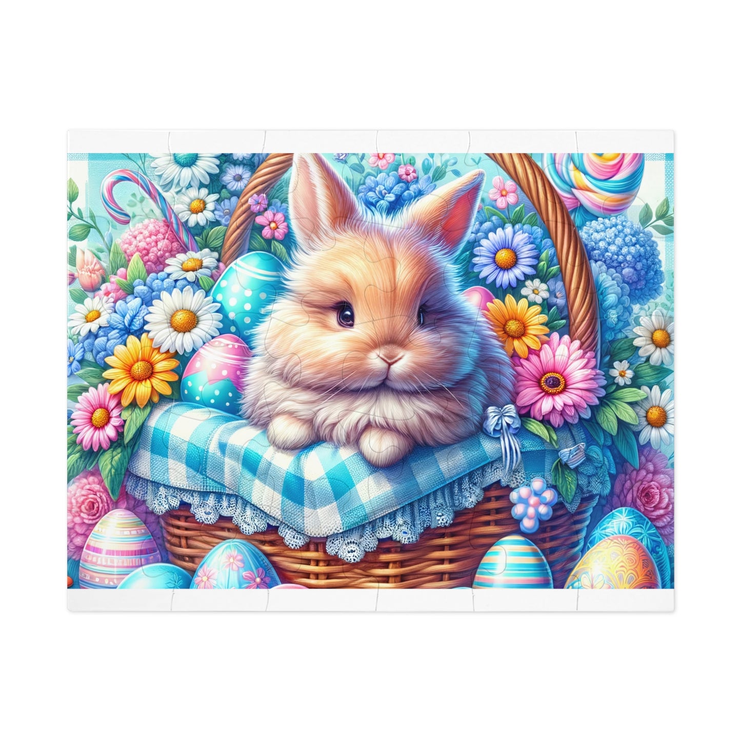 Puzzle, Easter, Rabbit, Personalised/Non-Personalised (30, 110, 252, 500,1000-Piece) awd-622