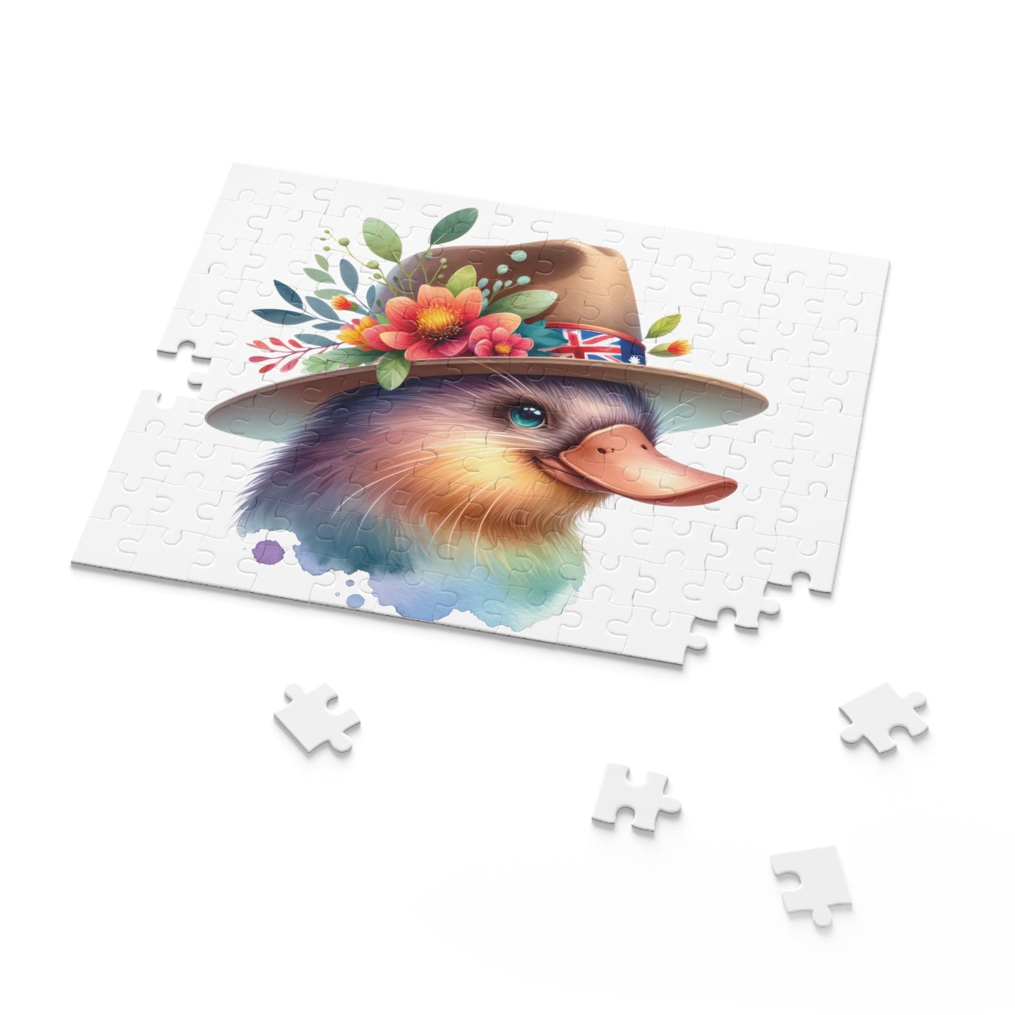 Personalised/Non-Personalised Puzzle, Platypus (120, 252, 500-Piece)