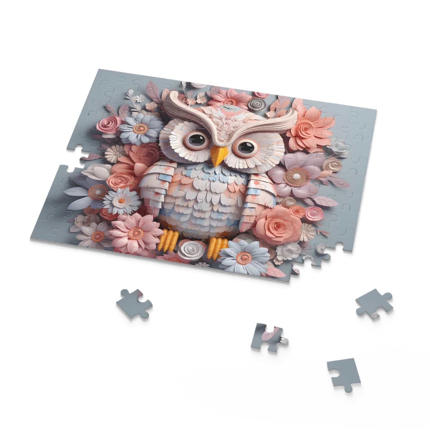 Personalised/Non-Personalised Puzzle, Owl (120, 252, 500-Piece)