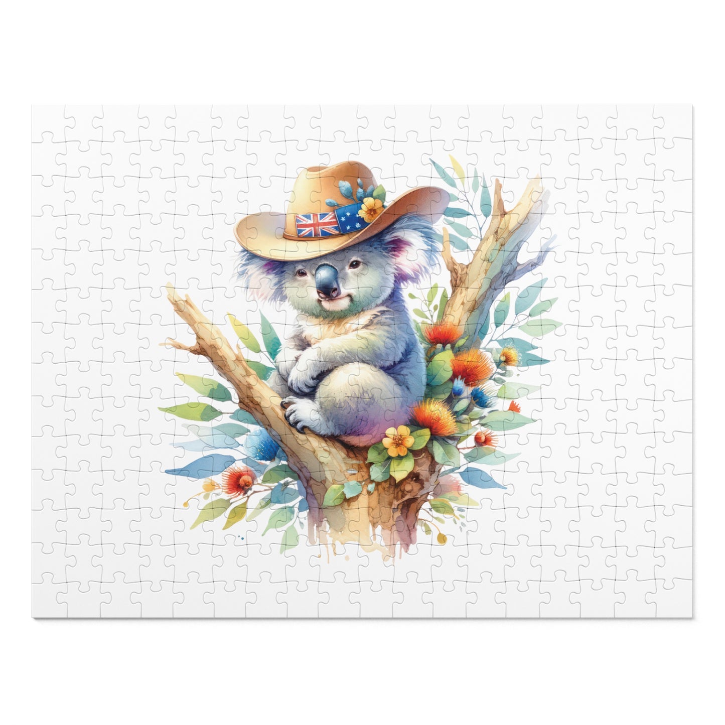 Jigsaw Puzzle in Tin, Australian Animals, Koala, Personalised/Non-Personalised, awd-1316 (30, 110, 252, 500,1000-Piece)