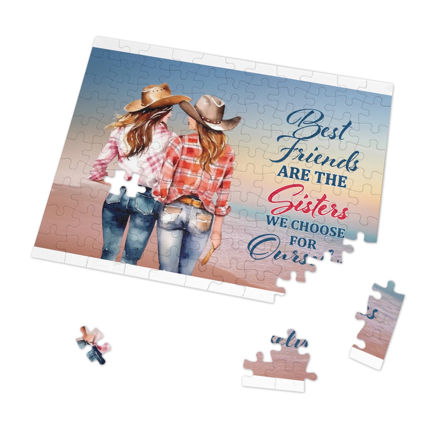 Jigsaw Puzzle, Western, Best Friends are the Sisters we Choose for Ourselves, Personalised/Non-Personalised (30, 110, 252, 500,1000-Piece)