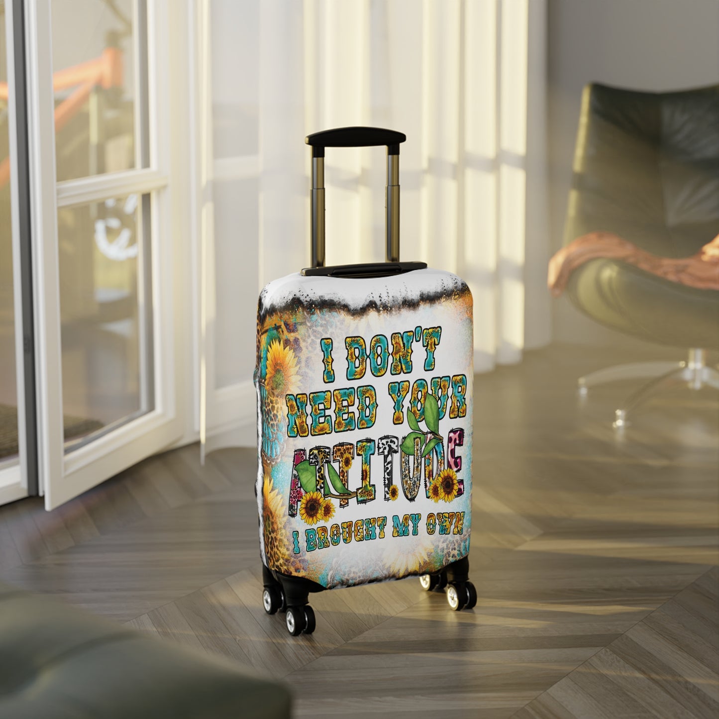 Luggage Cover, Country and Western, I Don't need your Attitude, awd-1033