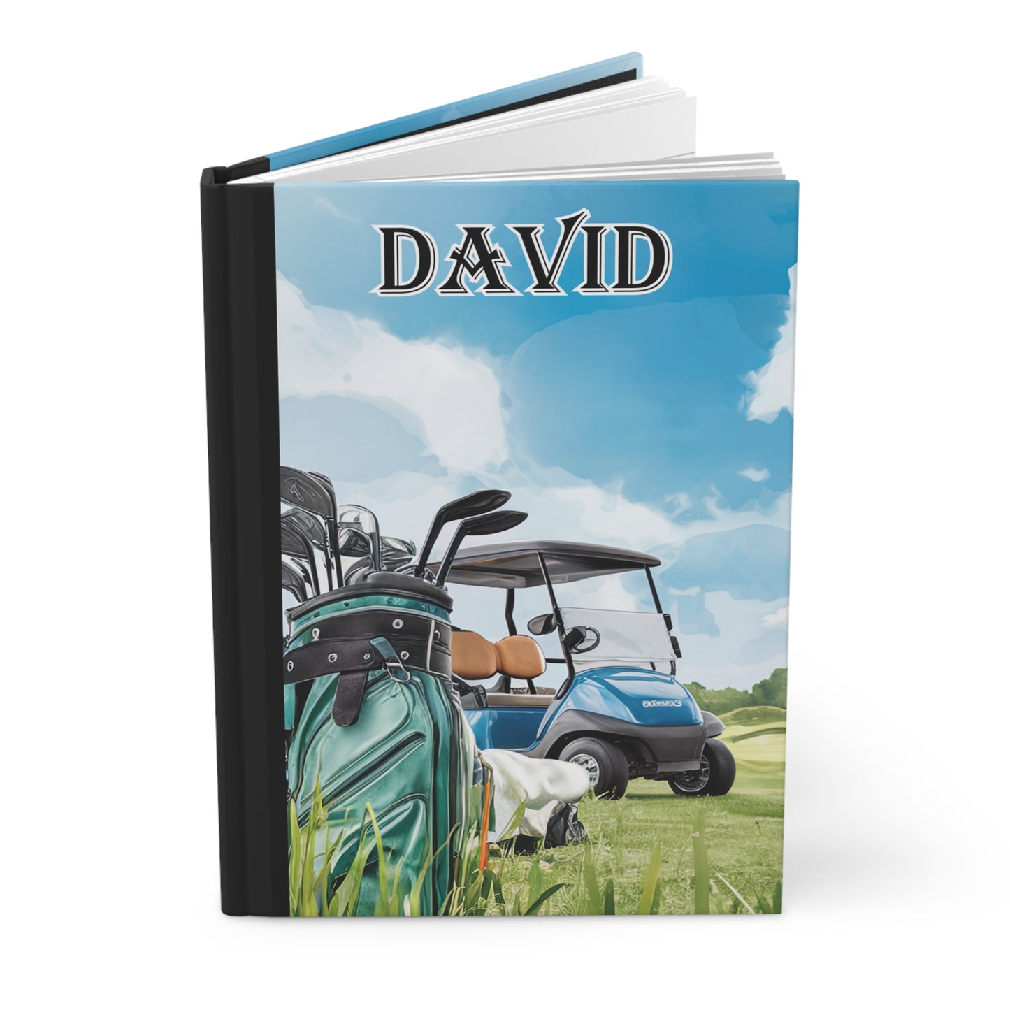 Personalised Hardcover Journal Matte, Golf, awd-1682