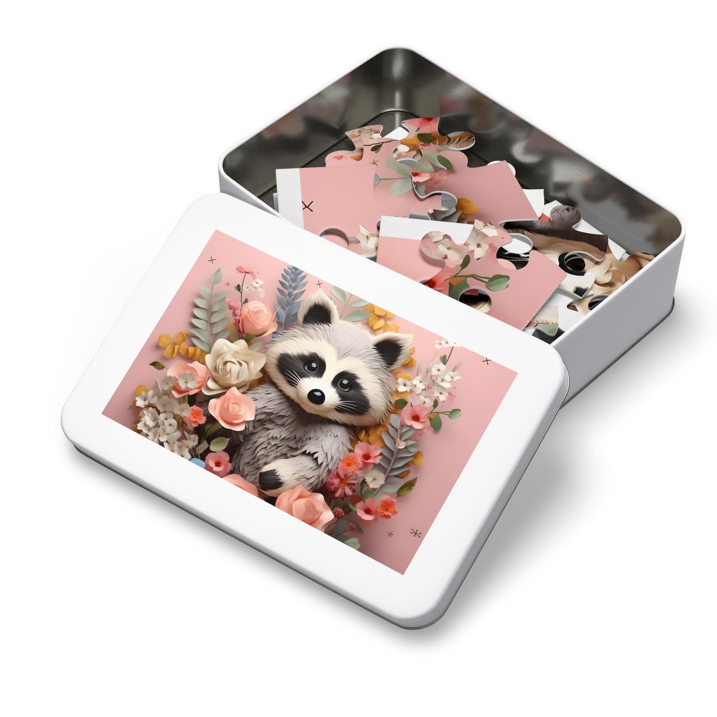 Jigsaw Puzzle, Racoon, Personalised/Non-Personalised (30, 110, 252, 500,1000-Piece)