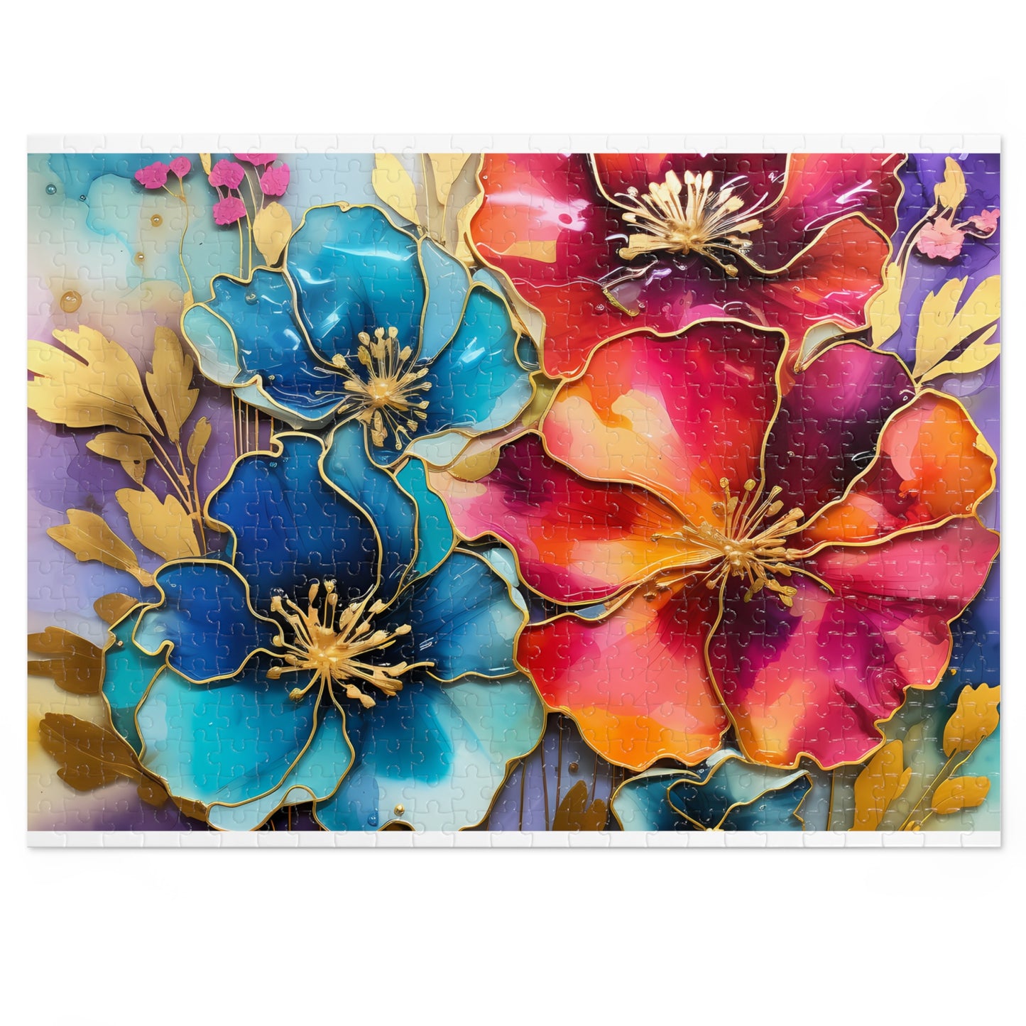 Jigsaw Puzzle, Floral, Personalised/Non-Personalised (30, 110, 252, 500,1000-Piece)