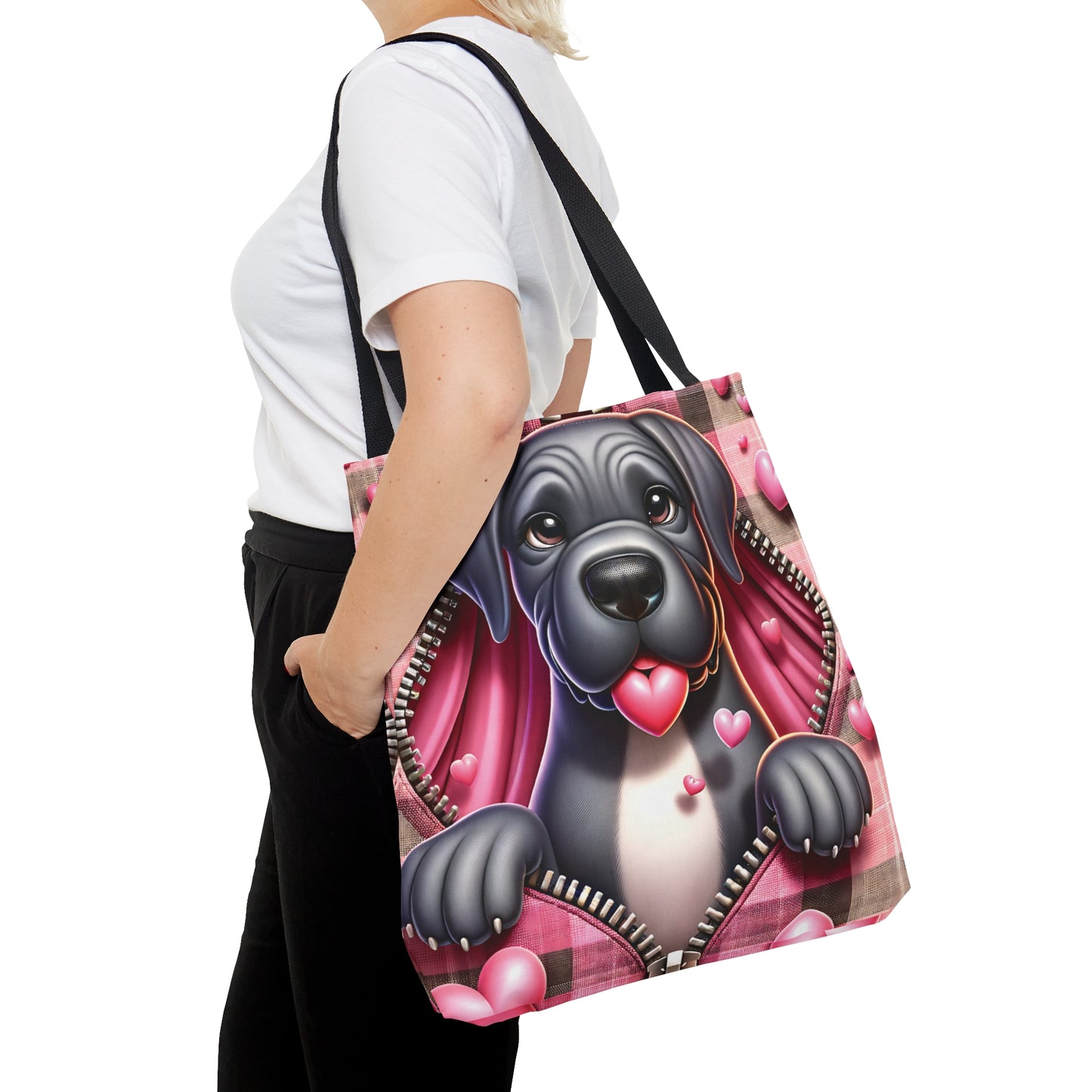 Tote Bag, Cute Dog, Personalised/Non-Personalised Tote bag