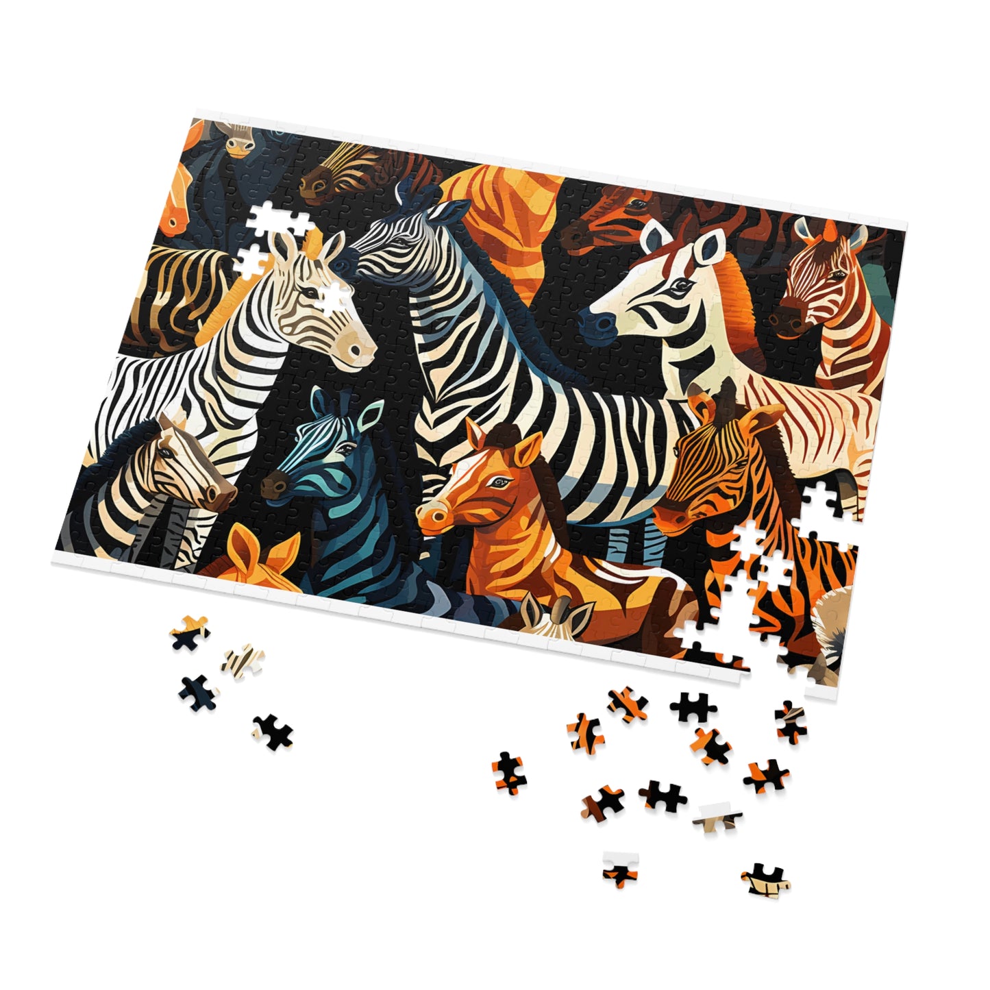 Jigsaw Puzzle, Zebra, Personalised/Non-Personalised (30, 110, 252, 500,1000-Piece)