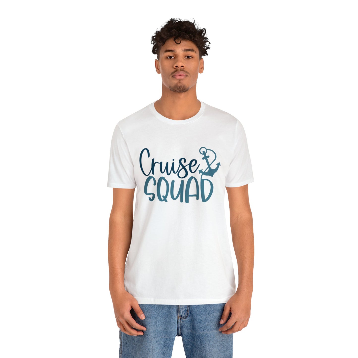 Unisex Adults Jersey Short Sleeve Tee, Cruise Tee, 100% Cotton, Cruise Squad Blue, Light Fabric 142 g/m²