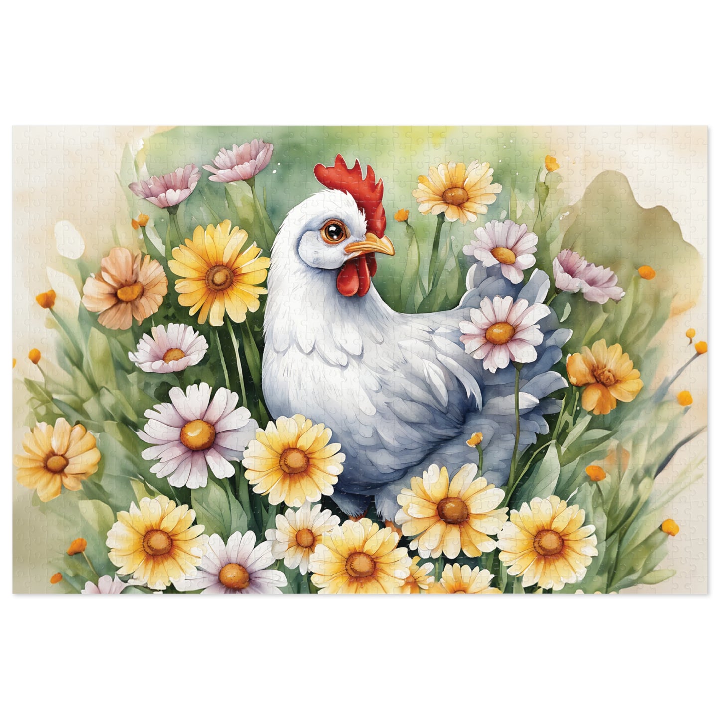 Jigsaw Puzzle, Western, Chicken, Personalised/Non-Personalised (30, 110, 252, 500,1000-Piece)