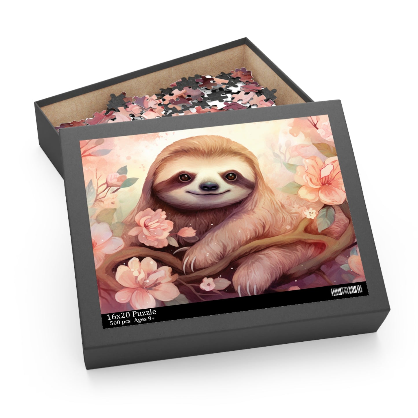 Personalised/Non-Personalised Puzzle, Sloth (120, 252, 500-Piece)