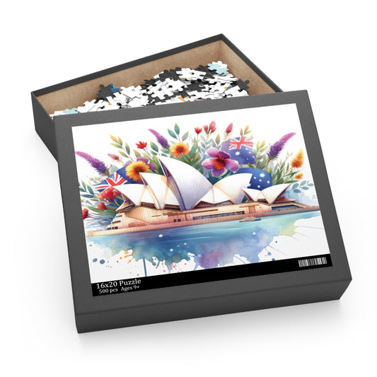 Personalised/Non-Personalised Puzzle, Sydney Opera House (120, 252, 500-Piece)