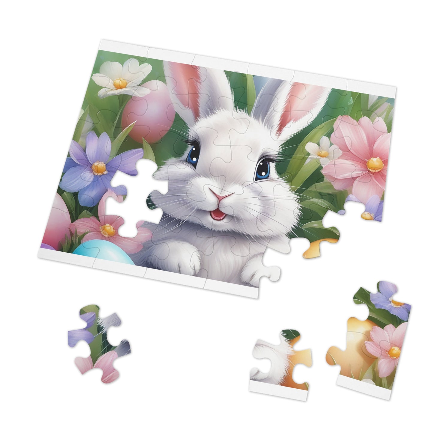 Puzzle, Easter, Rabbit, Personalised/Non-Personalised (30, 110, 252, 500,1000-Piece) awd-648