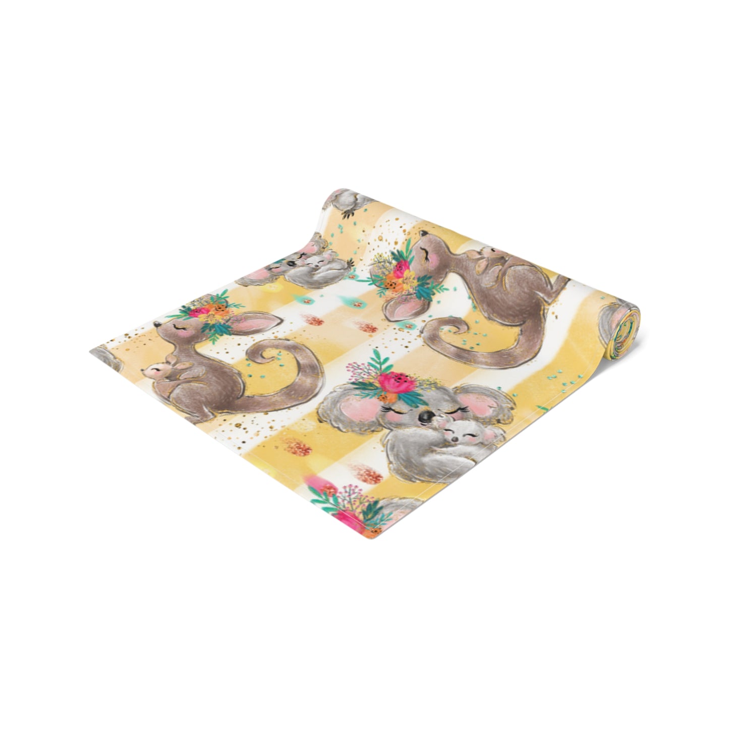 Australian Animals Table Runner, Cotton Twill and Poly Available