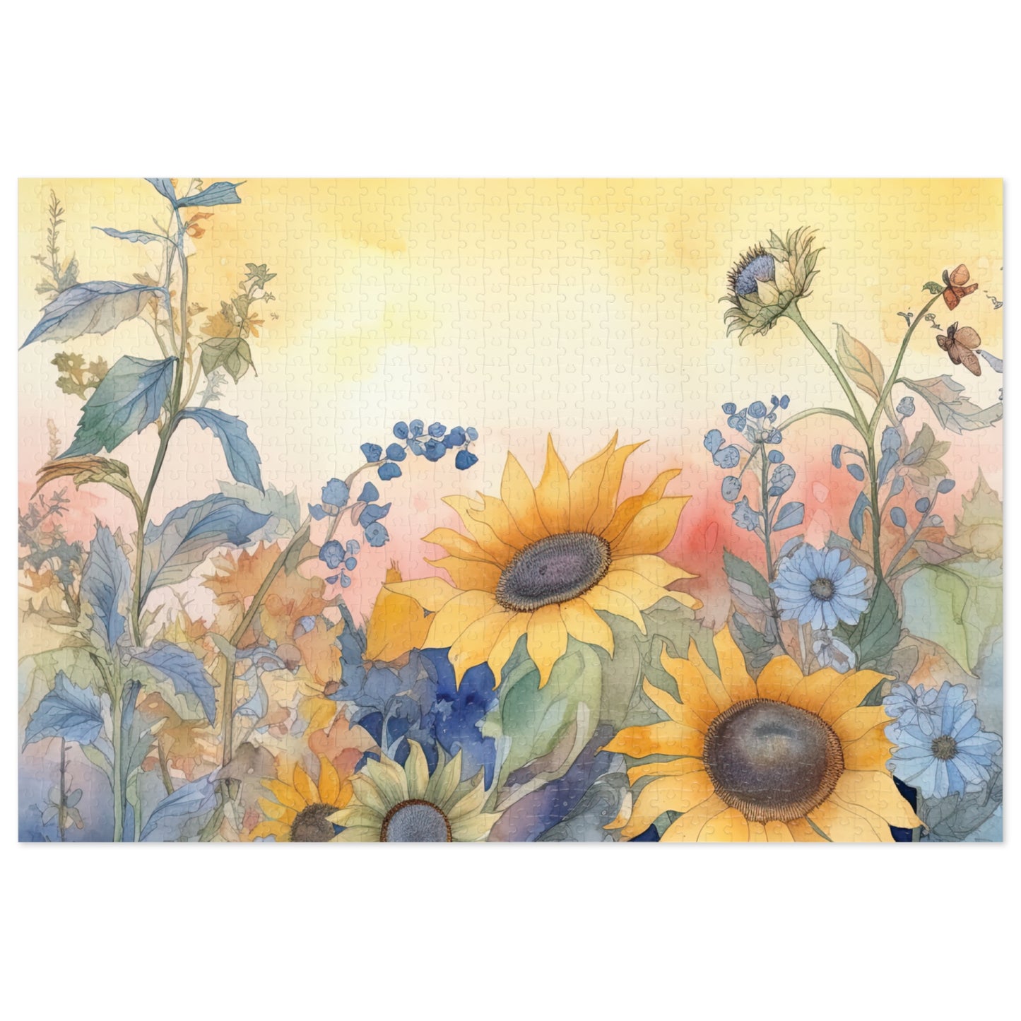 Jigsaw Puzzle, Floral, Personalised/Non-Personalised (30, 110, 252, 500,1000-Piece)