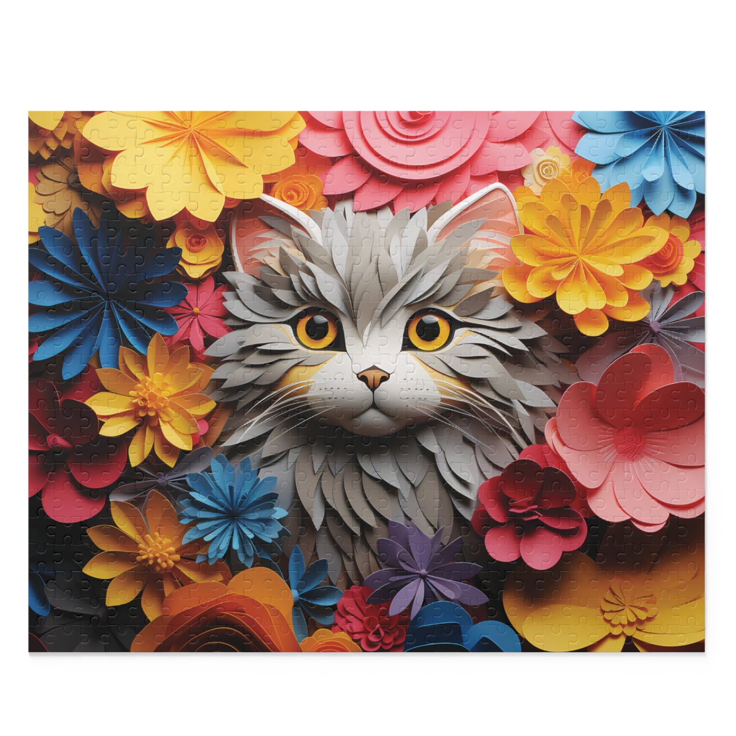 Personalised/Non-Personalised Puzzle, Cat (120, 252, 500-Piece)