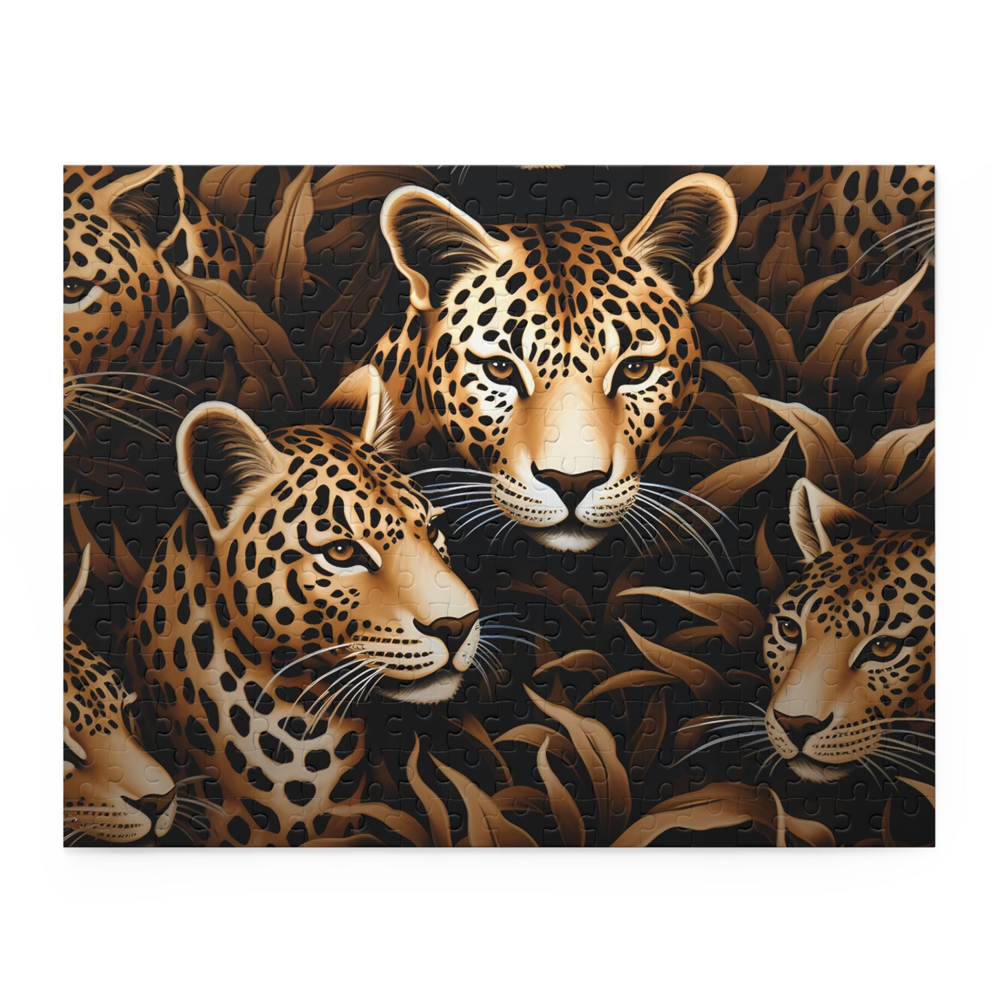 Personalised/Non-Personalised Puzzle, Leopard (120, 252, 500-Piece)