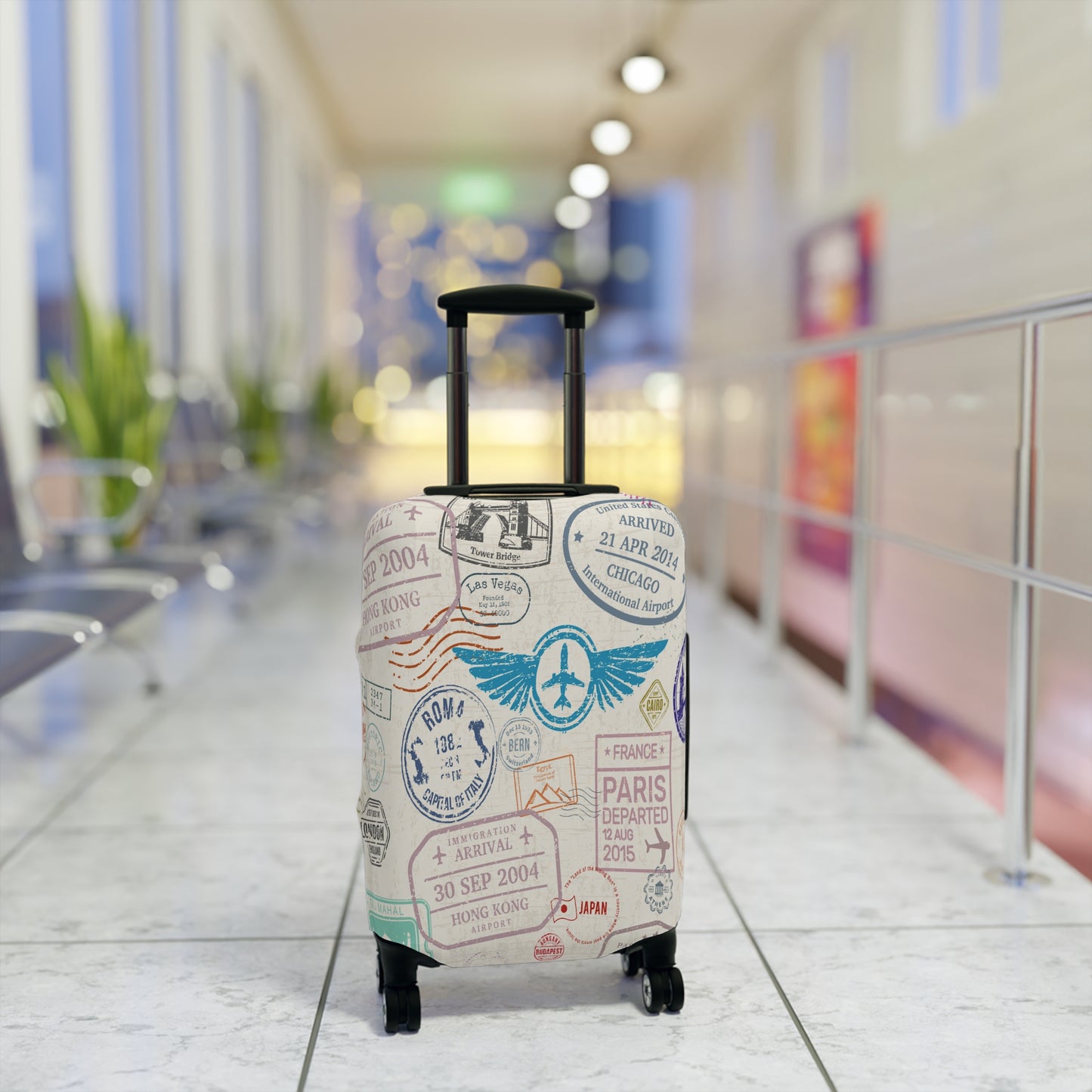 Luggage Cover, Travel Print, awd-1440