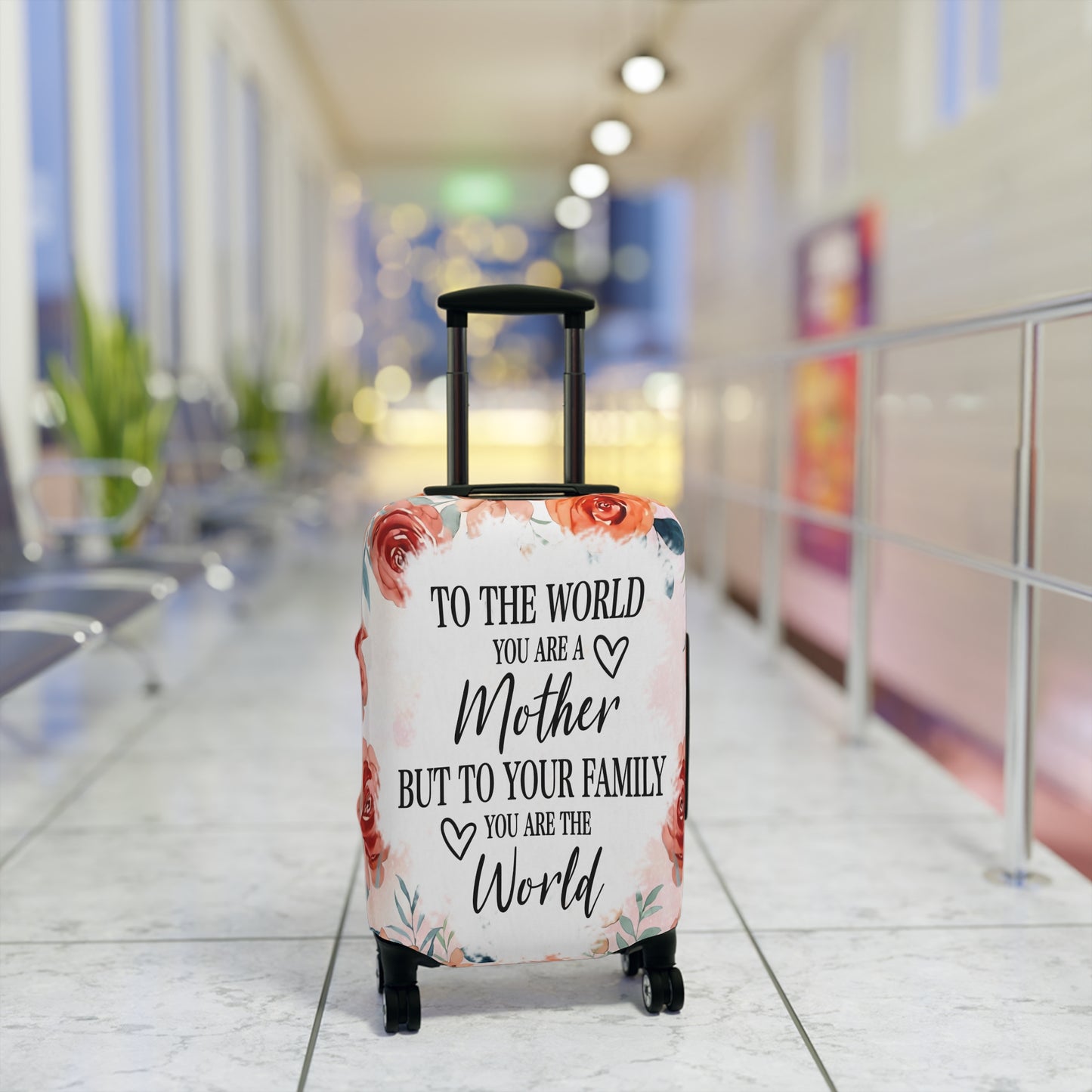 Luggage Cover, To the world you are a Mother but to your family you are the World, awd-535