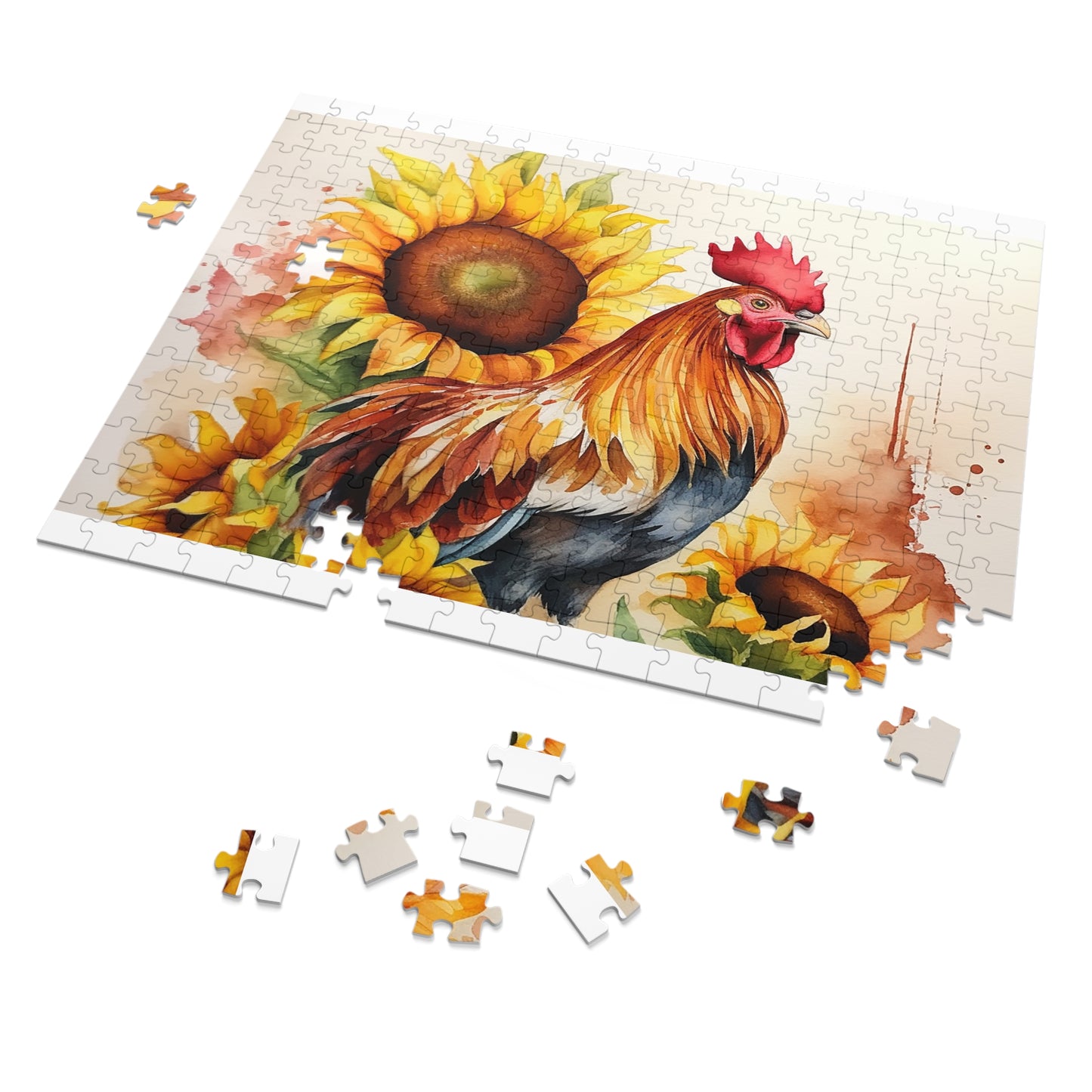 Jigsaw Puzzle, Chicken/Rooster, Personalised/Non-Personalised (30, 110, 252, 500,1000-Piece)