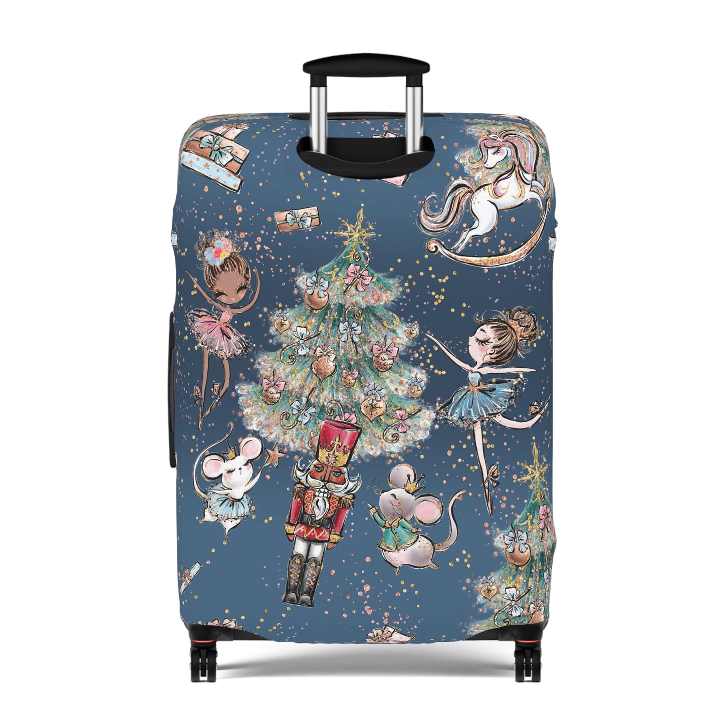 Luggage Cover, Christmas, Nutcracker Blue