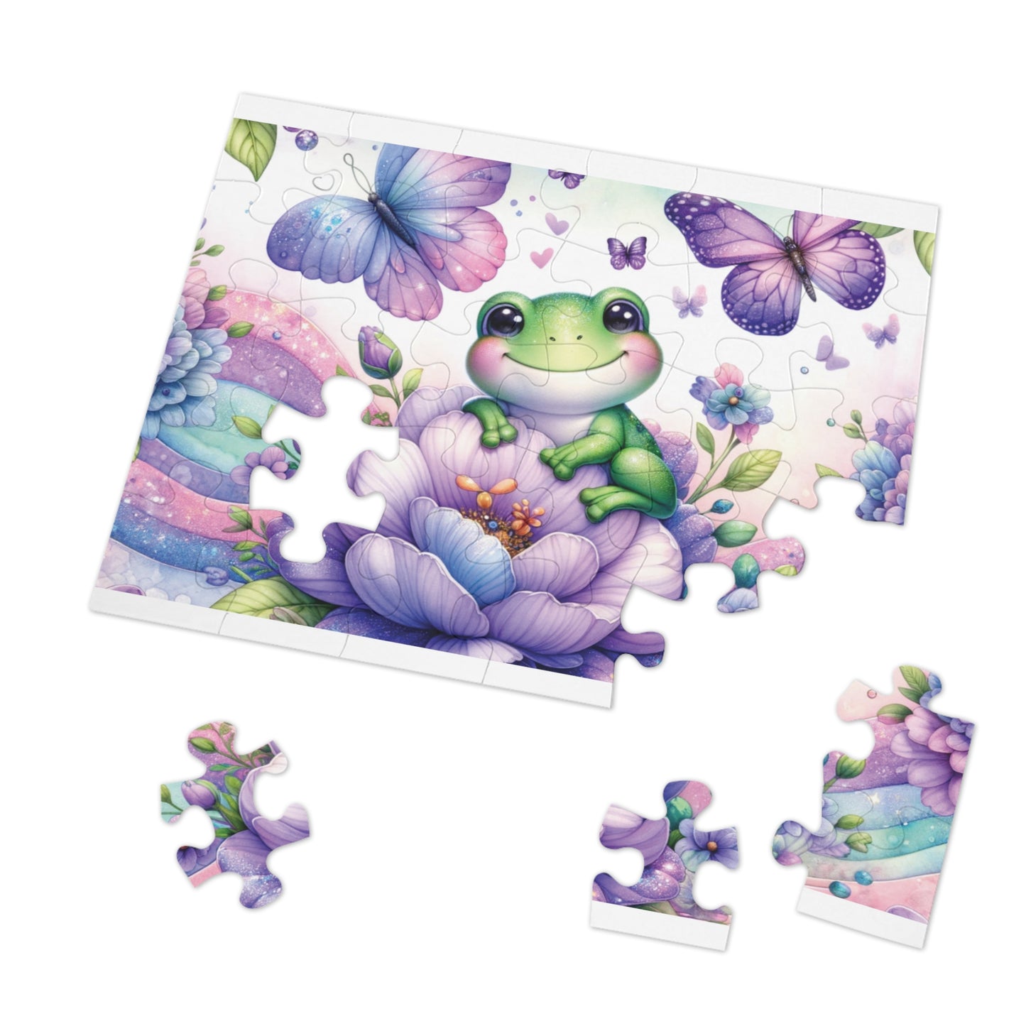 Puzzle, Frog, Personalised/Non-Personalised (30, 110, 252, 500,1000-Piece) awd-624