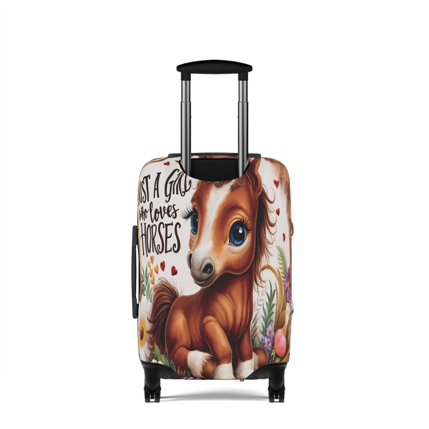 Luggage Cover, Just a Girl who Loves Horses, awd-3094